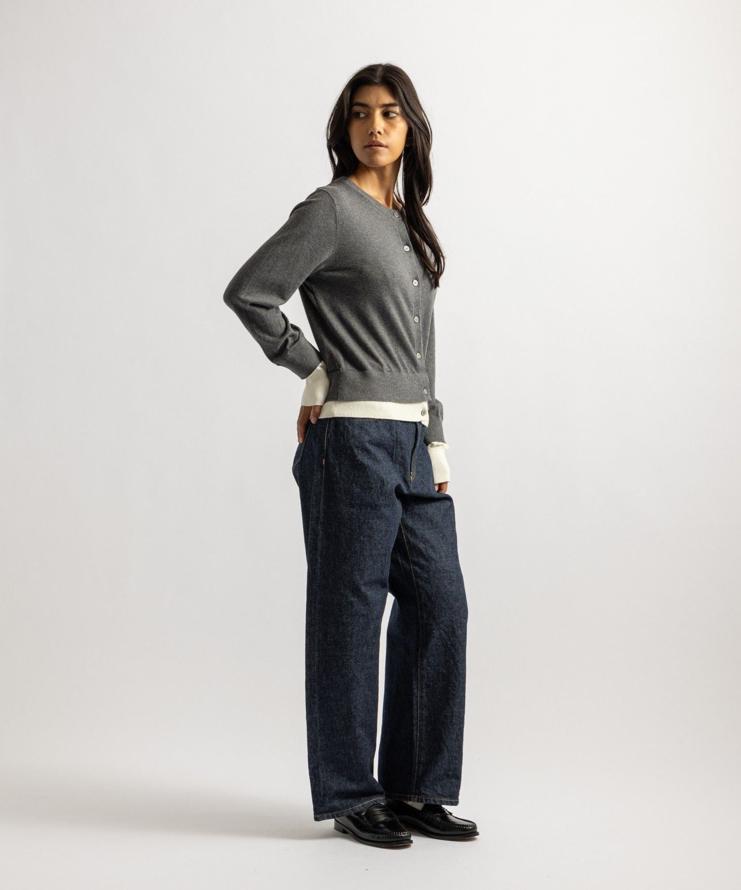 Halle Double Layer Cardigan | WOMEN
