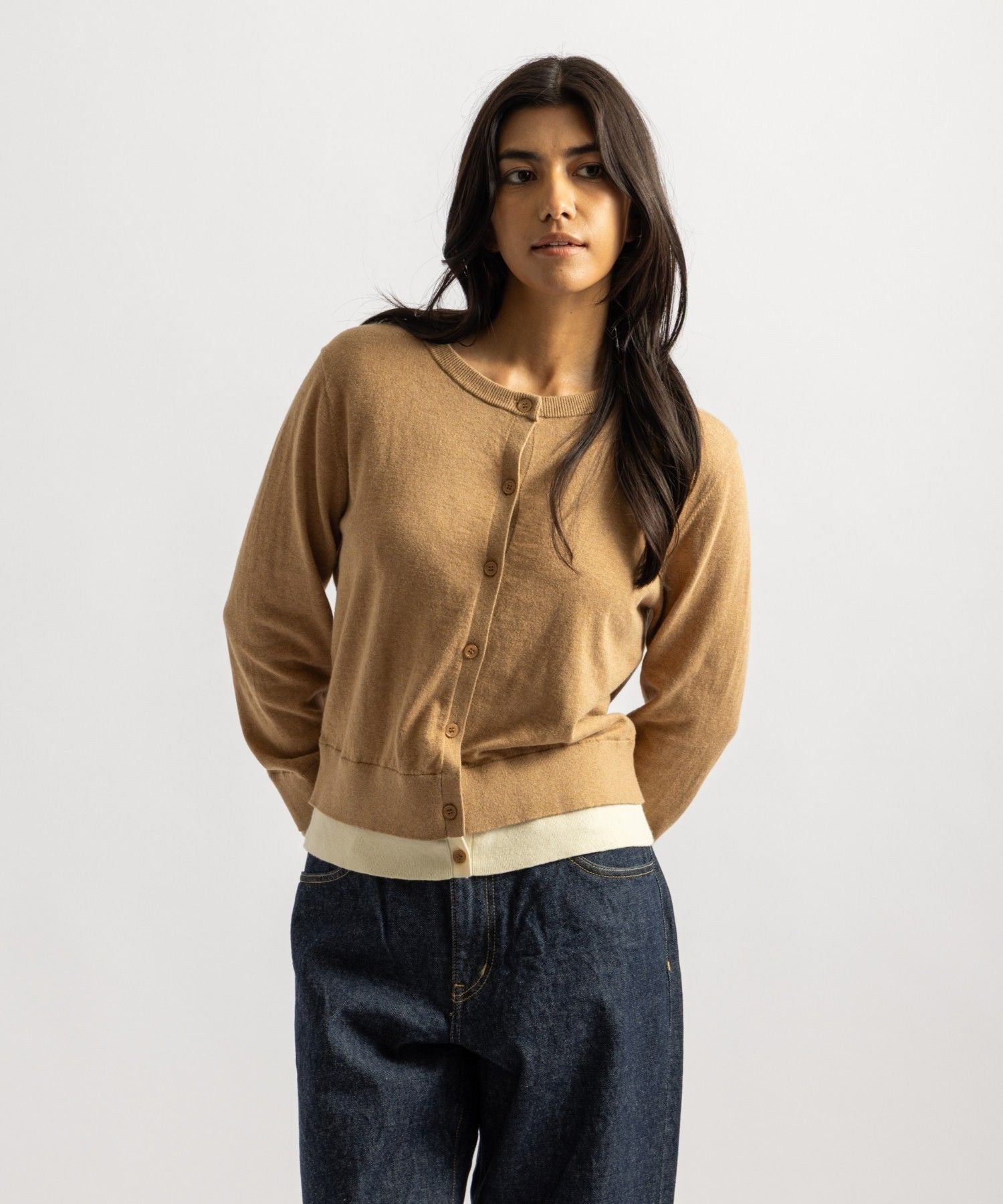 Halle Double Layer Cardigan | WOMEN