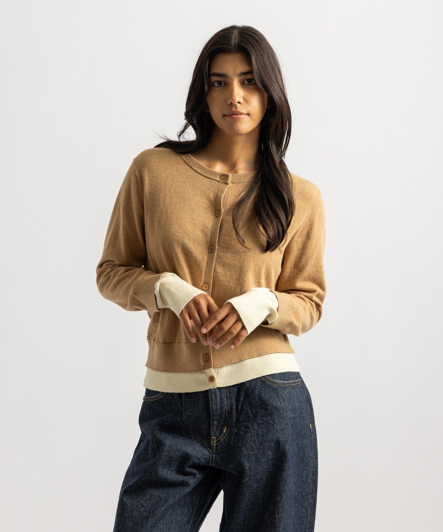 Halle Double Layer Cardigan | WOMEN