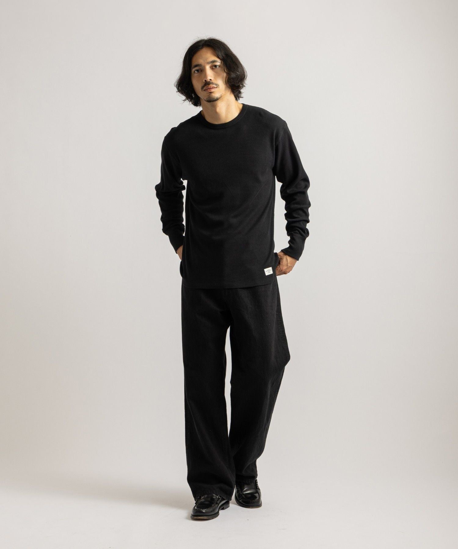 【予約】Hanes x Saturdays NYC Waffle 2Pack LS Tee