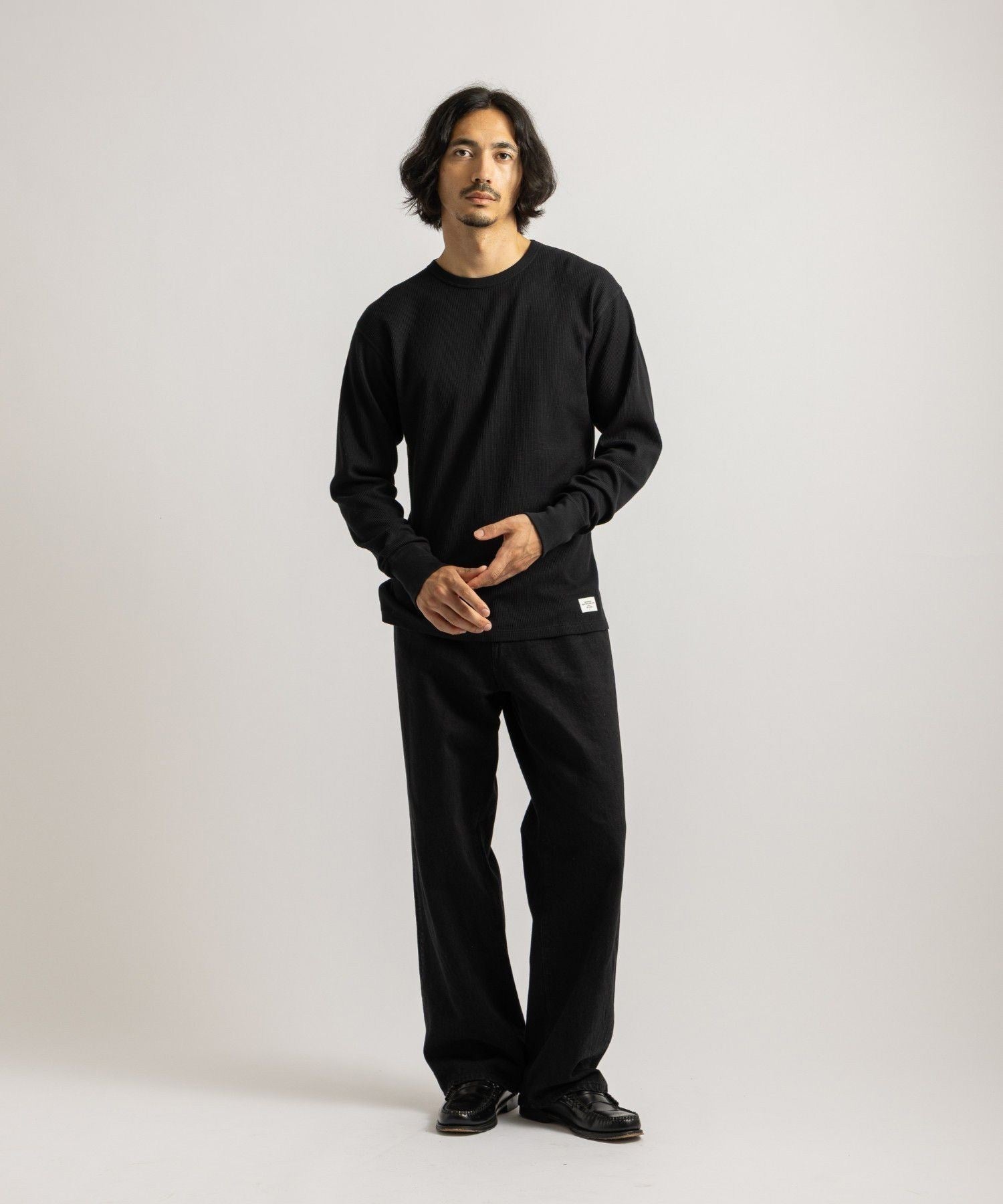 【予約】Hanes x Saturdays NYC Waffle 2Pack LS Tee