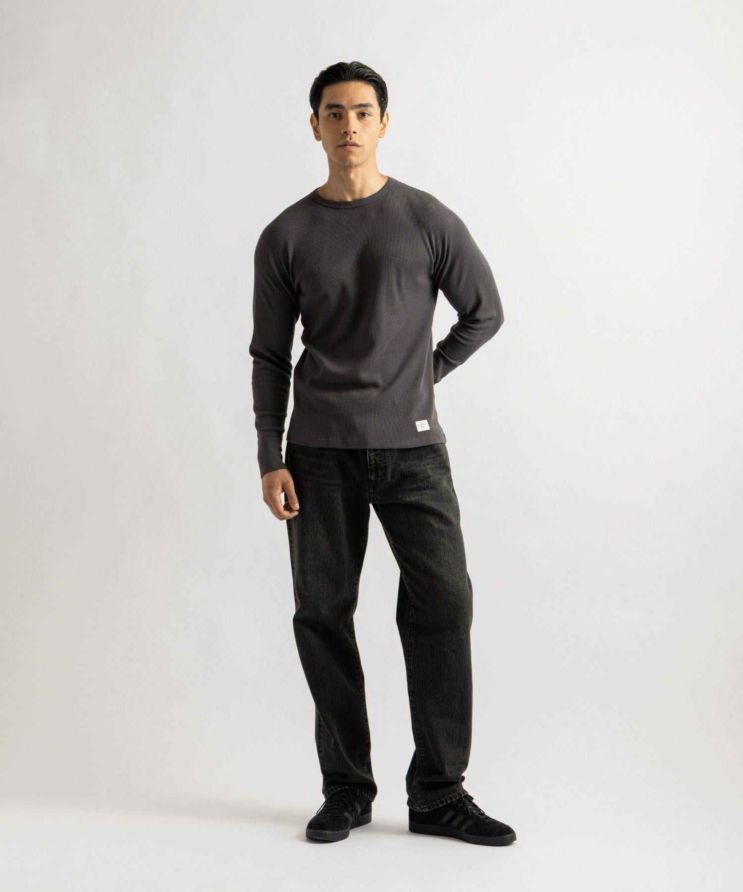 【予約】Hanes x Saturdays NYC Waffle 2Pack LS Tee