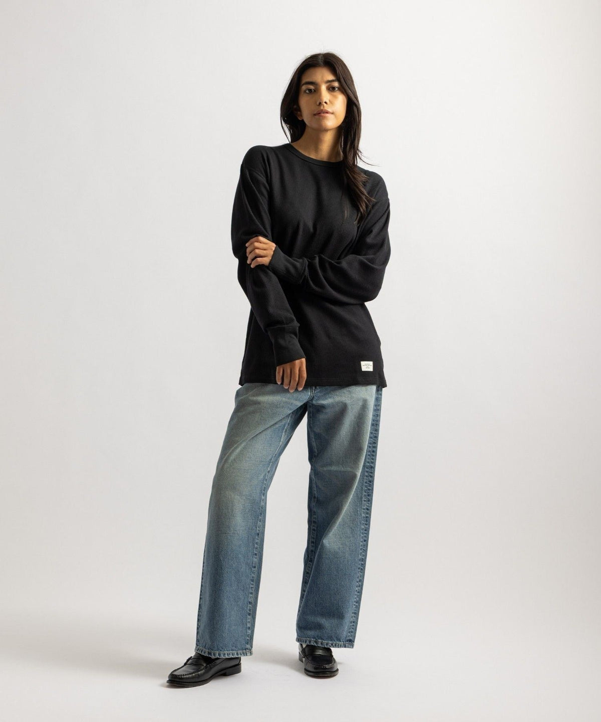 Hanes x Saturdays NYC Waffle 2Pack LS Pullover