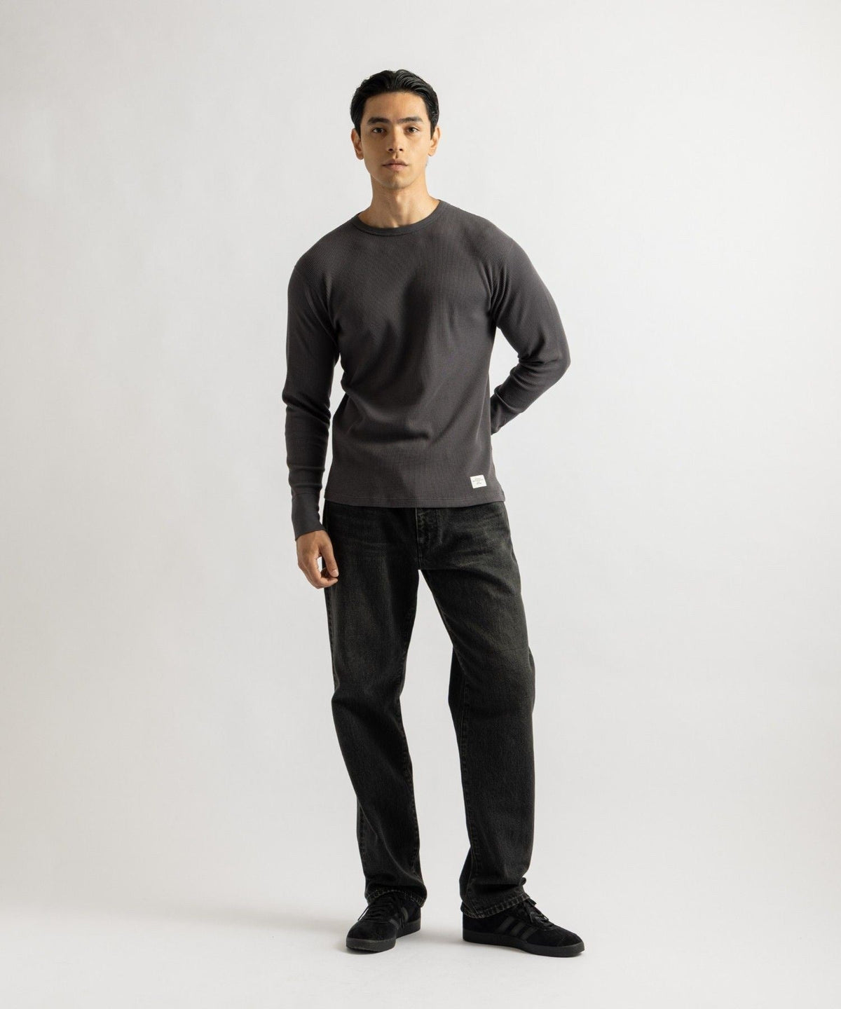 Hanes x Saturdays NYC Waffle 2Pack LS Pullover
