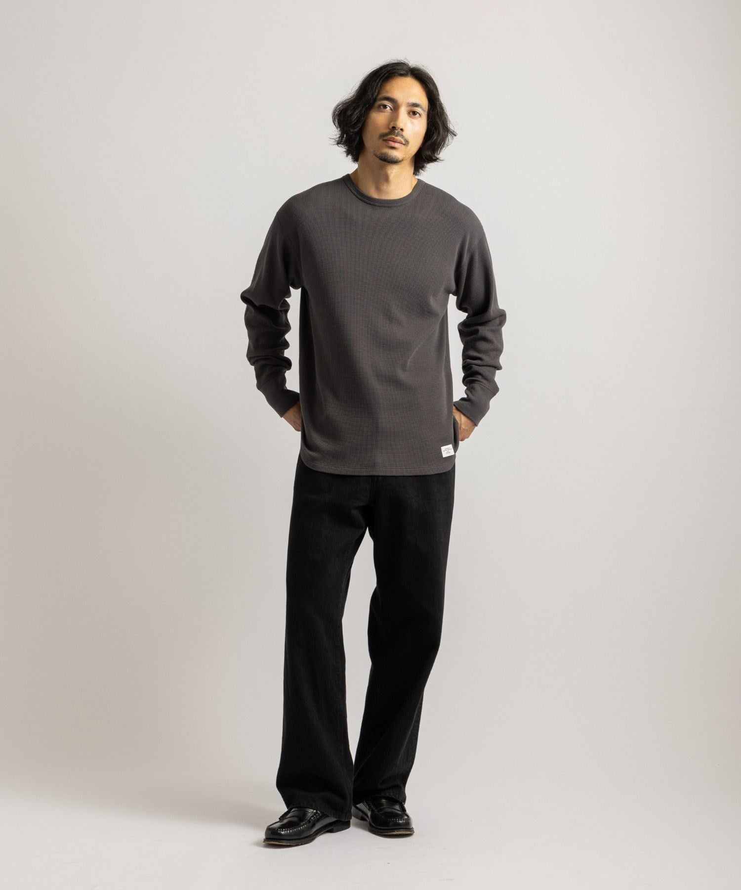 Hanes x Saturdays NYC Waffle 2Pack LS Pullover | Saturdays NYC Japan