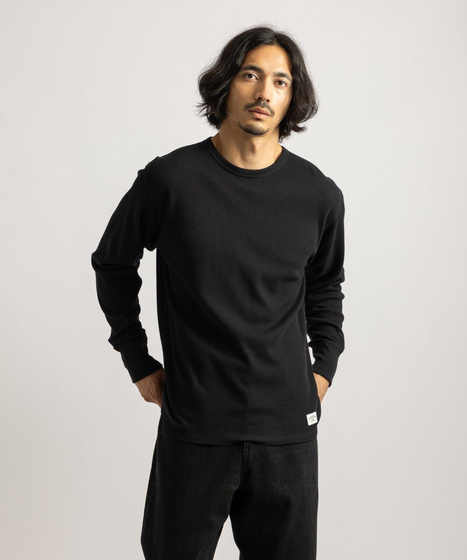 【予約】Hanes x Saturdays NYC Waffle 2Pack LS Tee