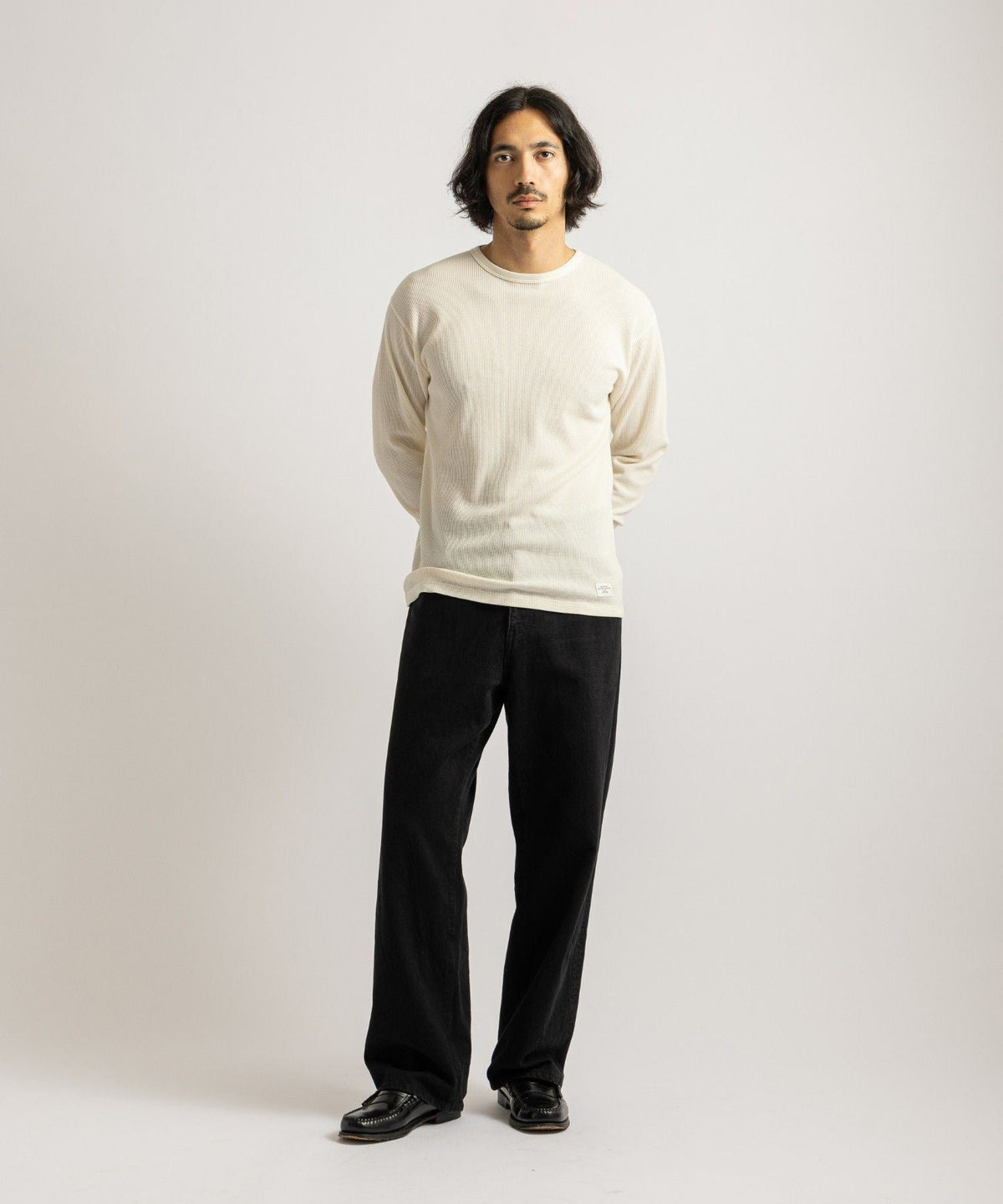 Hanes x Saturdays NYC Waffle 2Pack LS Pullover