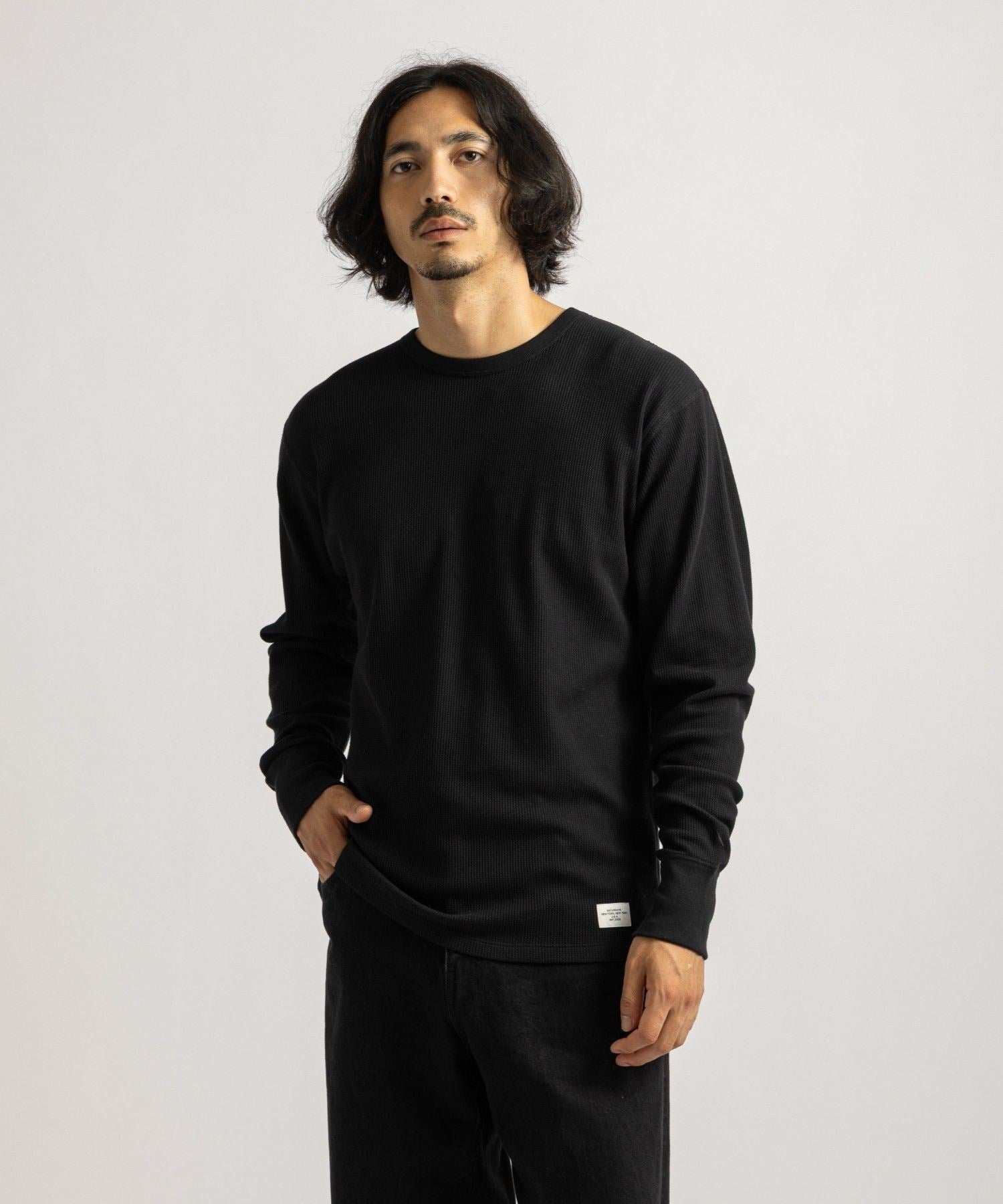 【予約】Hanes x Saturdays NYC Waffle 2Pack LS Tee
