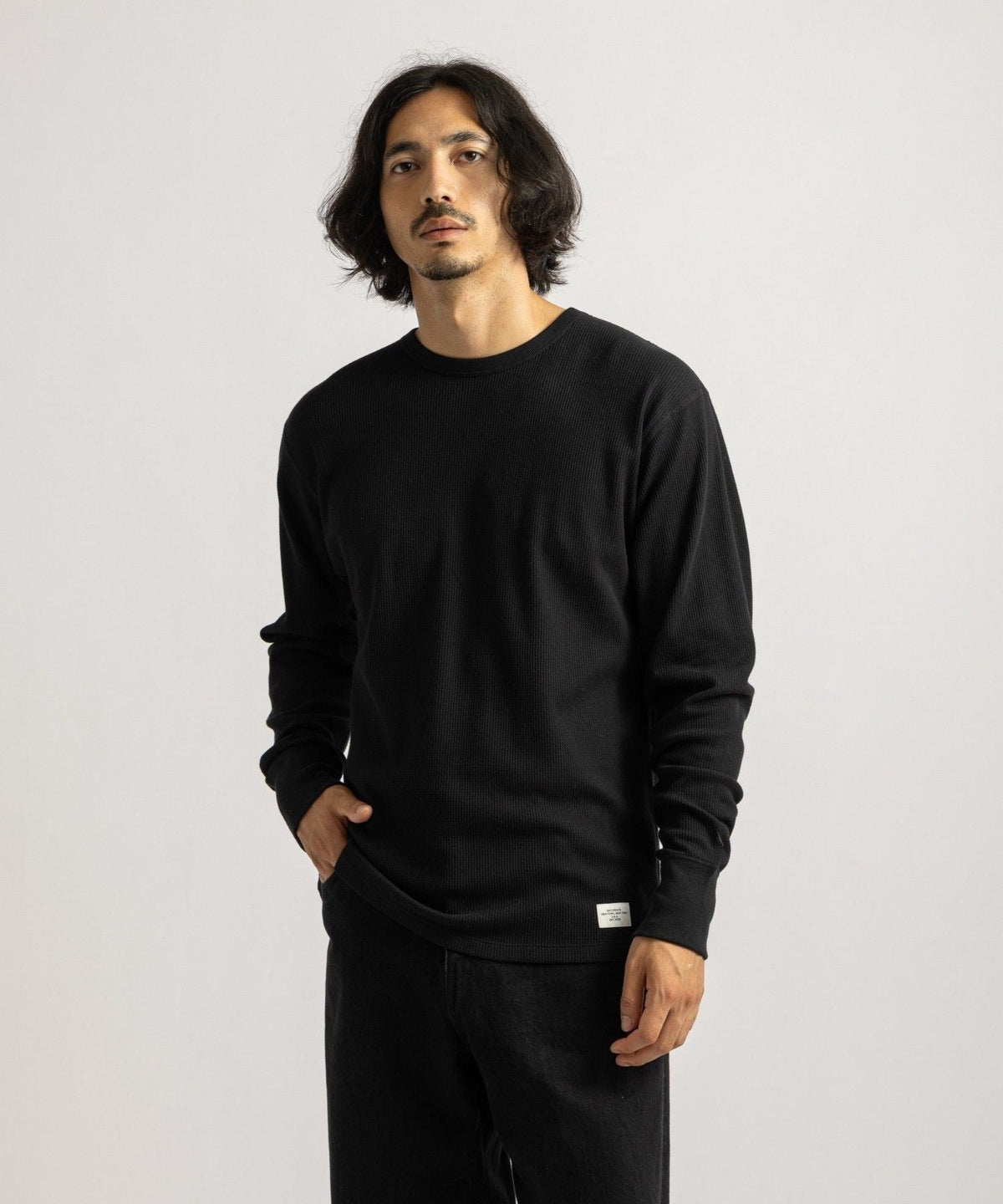 Hanes x Saturdays NYC Waffle 2Pack LS Pullover