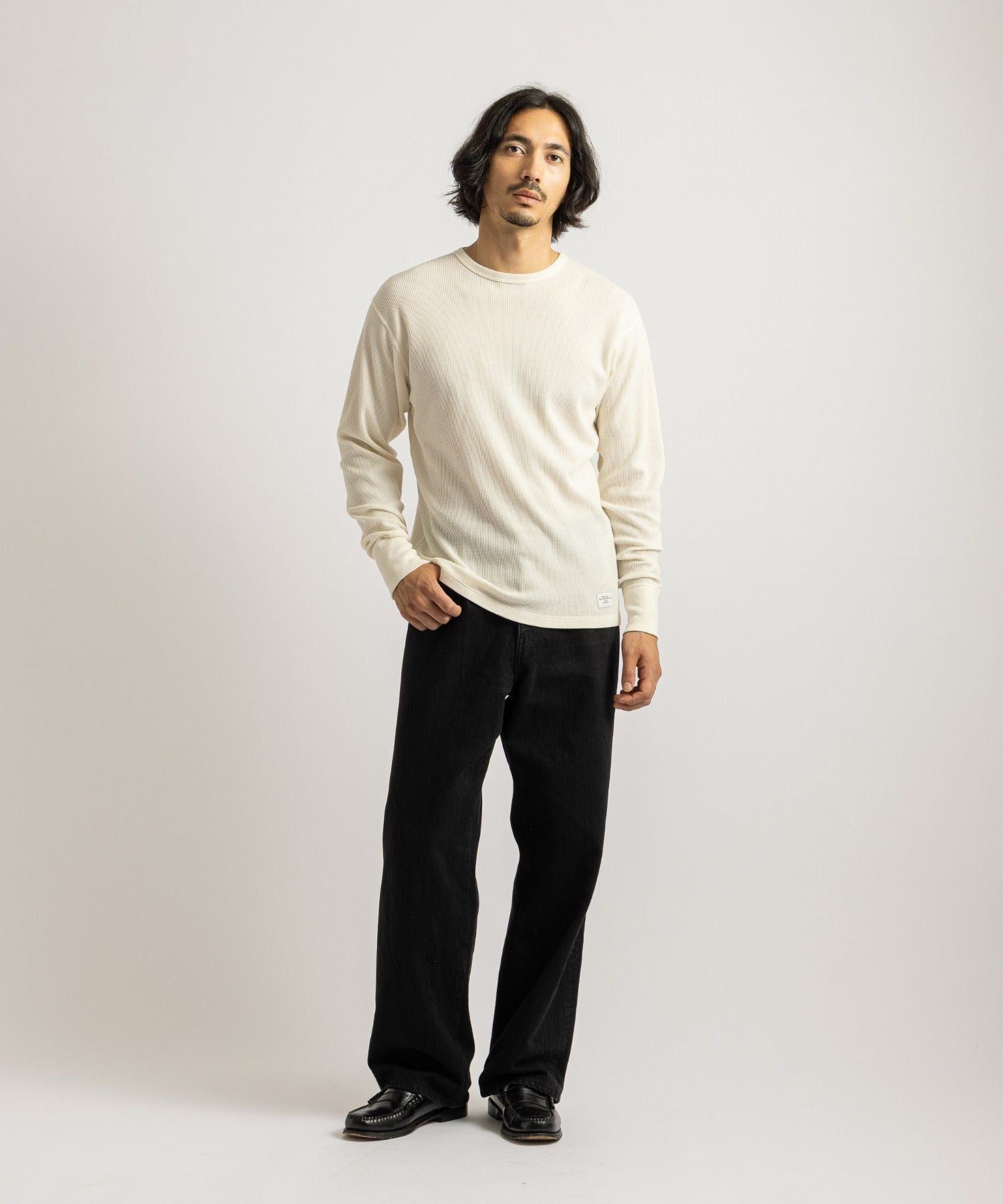 【予約】Hanes x Saturdays NYC Waffle 2Pack LS Tee
