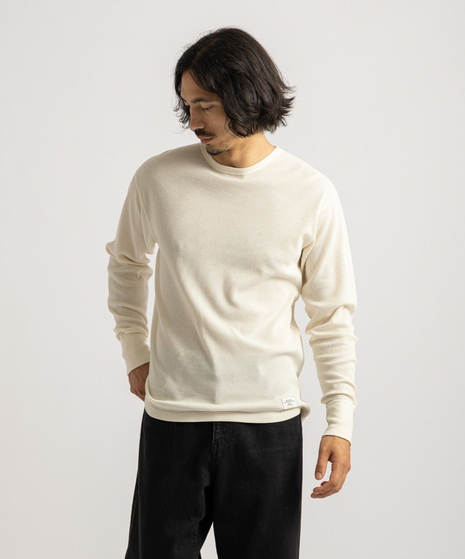 【予約】Hanes x Saturdays NYC Waffle 2Pack LS Tee