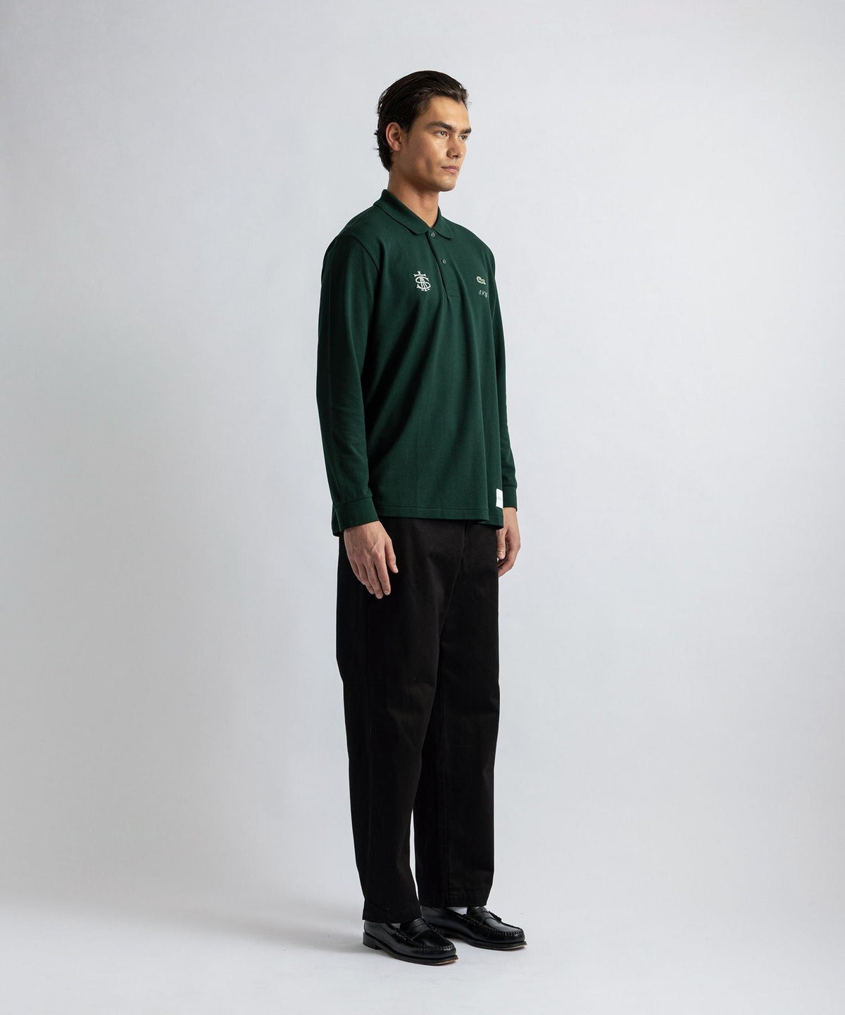 Lacoste customized by Saturdays NYC LS Poloshirt
