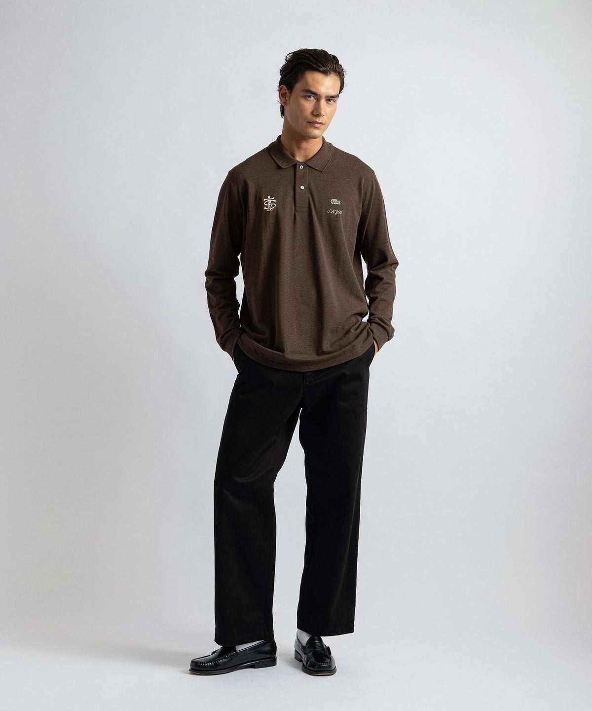 Lacoste customized by Saturdays NYC LS Poloshirt
