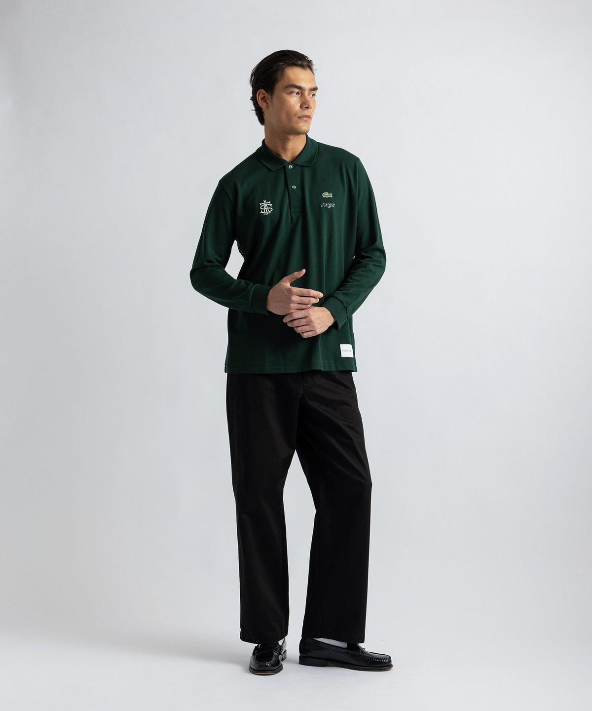 Lacoste customized by Saturdays NYC LS Poloshirt