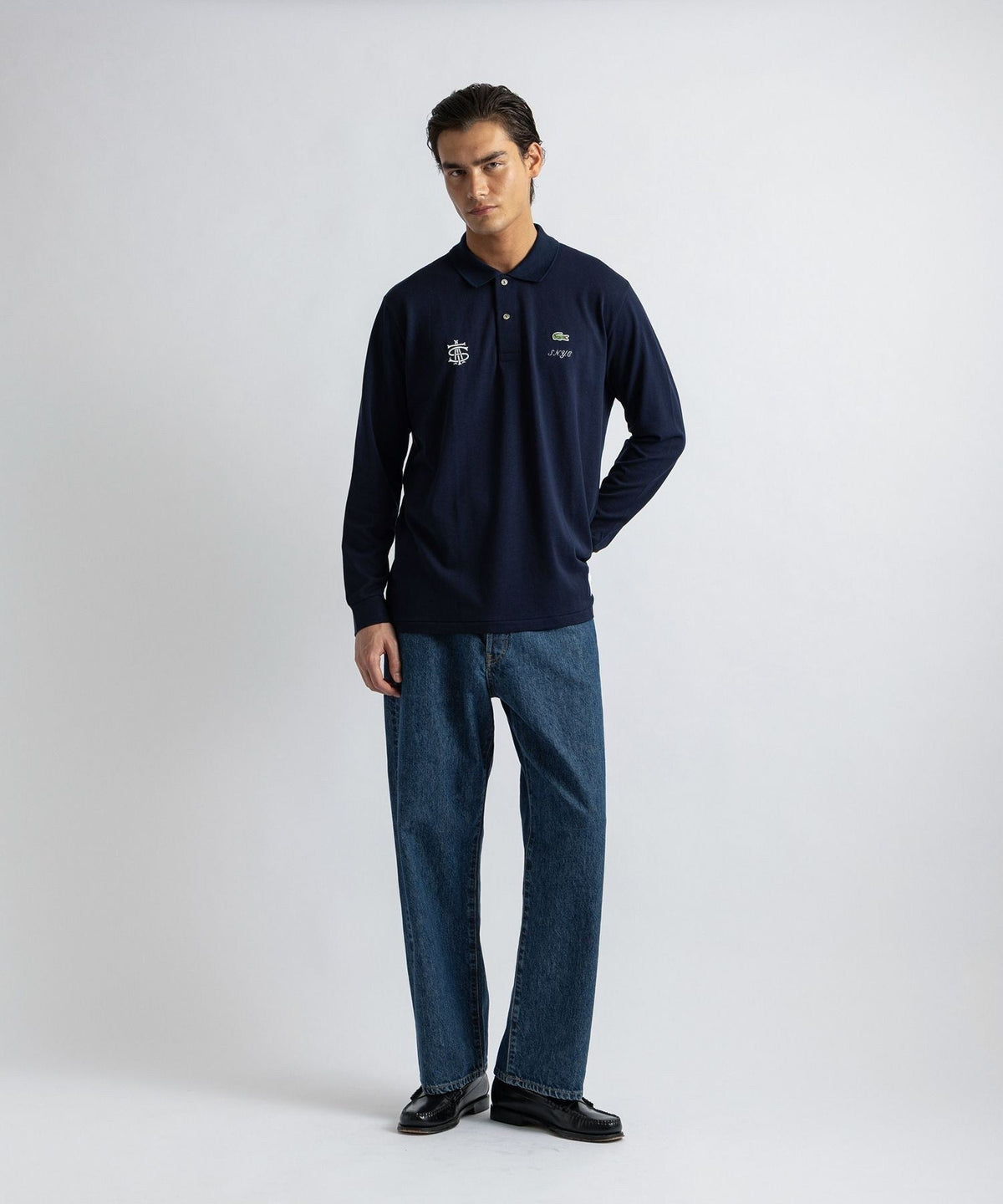 Lacoste customized by Saturdays NYC LS Poloshirt