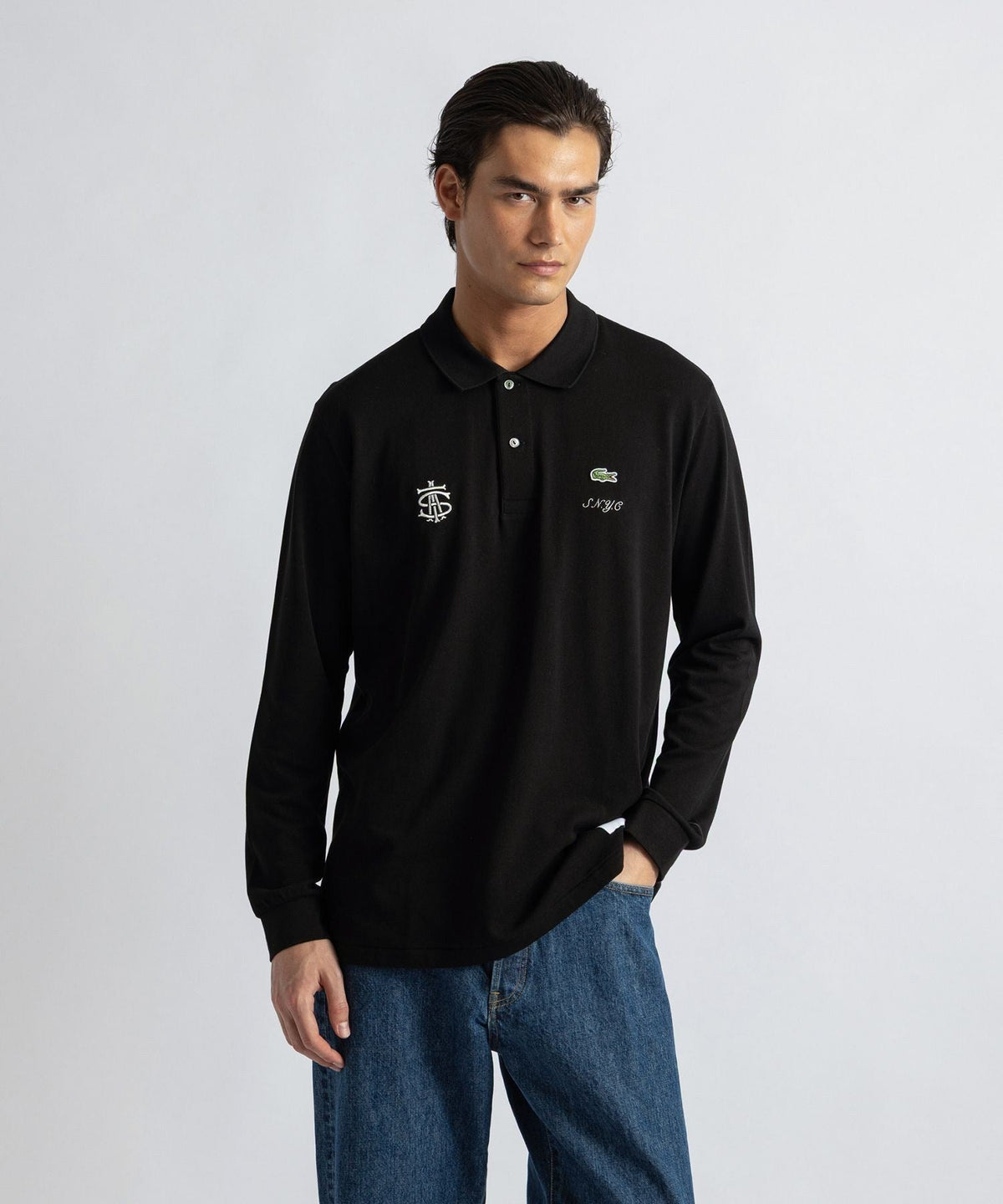 Lacoste customized by Saturdays NYC LS Poloshirt