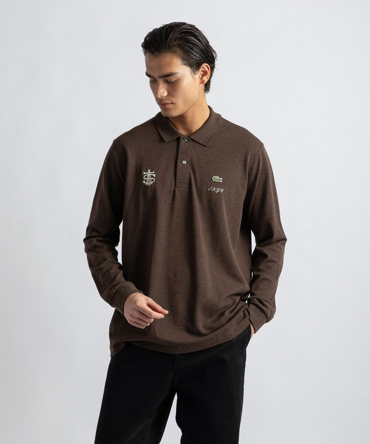Lacoste customized by Saturdays NYC LS Poloshirt