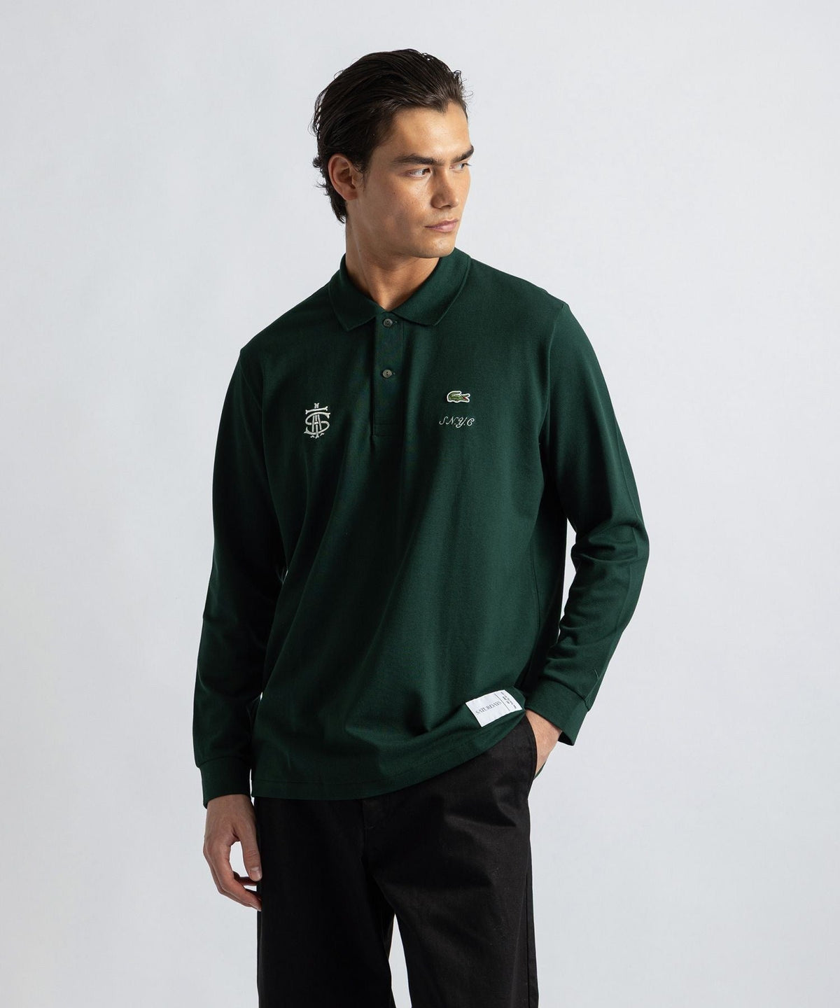 Lacoste customized by Saturdays NYC LS Poloshirt