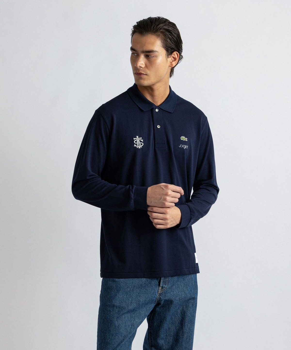 Lacoste customized by Saturdays NYC LS Poloshirt
