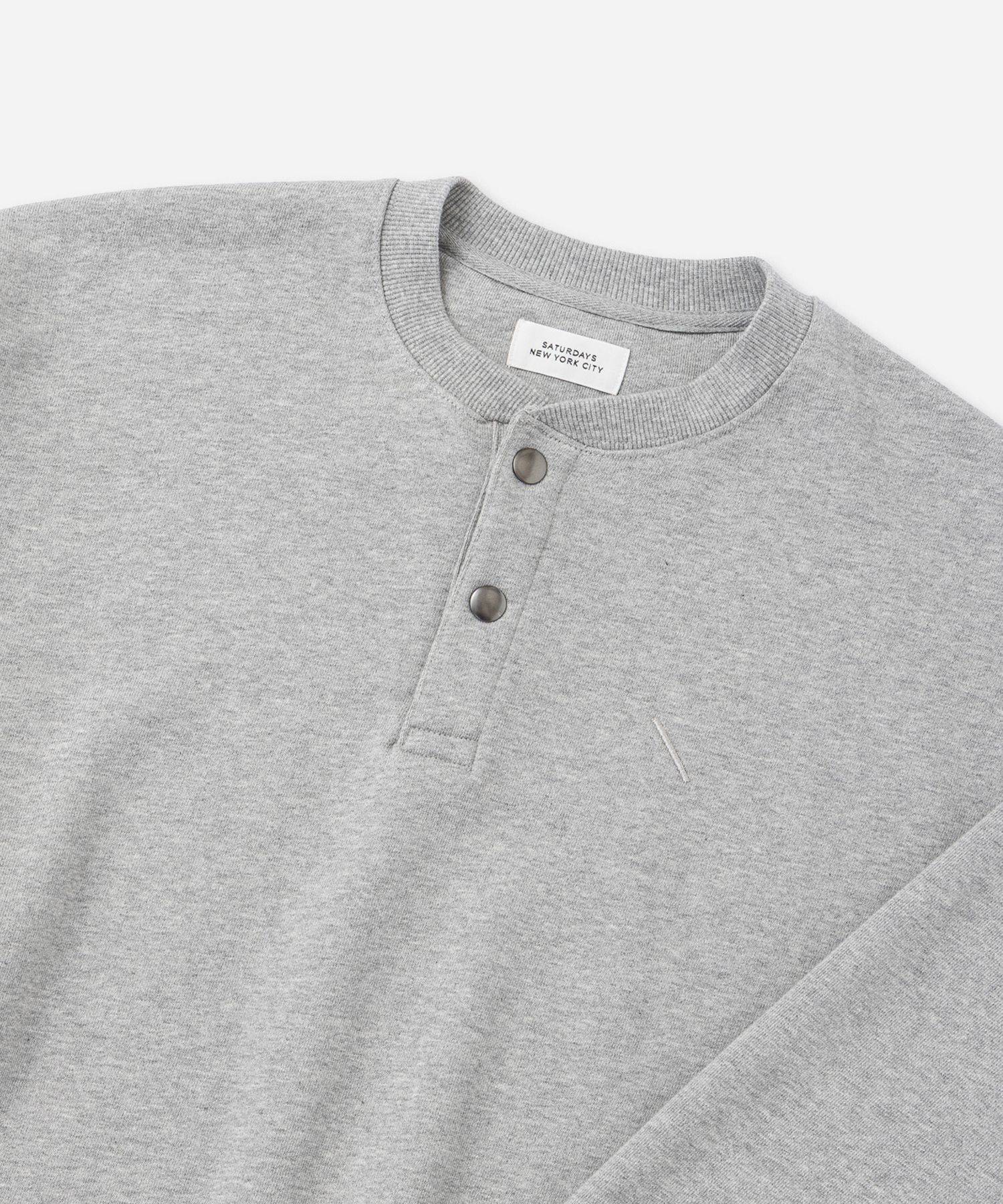 Bowery Henley Neck Sweatshirt