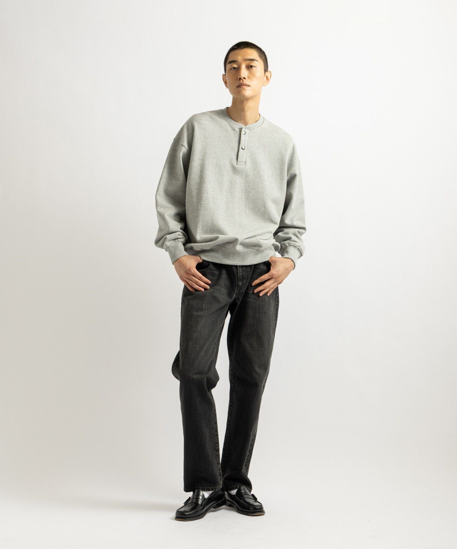 Bowery Henley Neck Sweatshirt