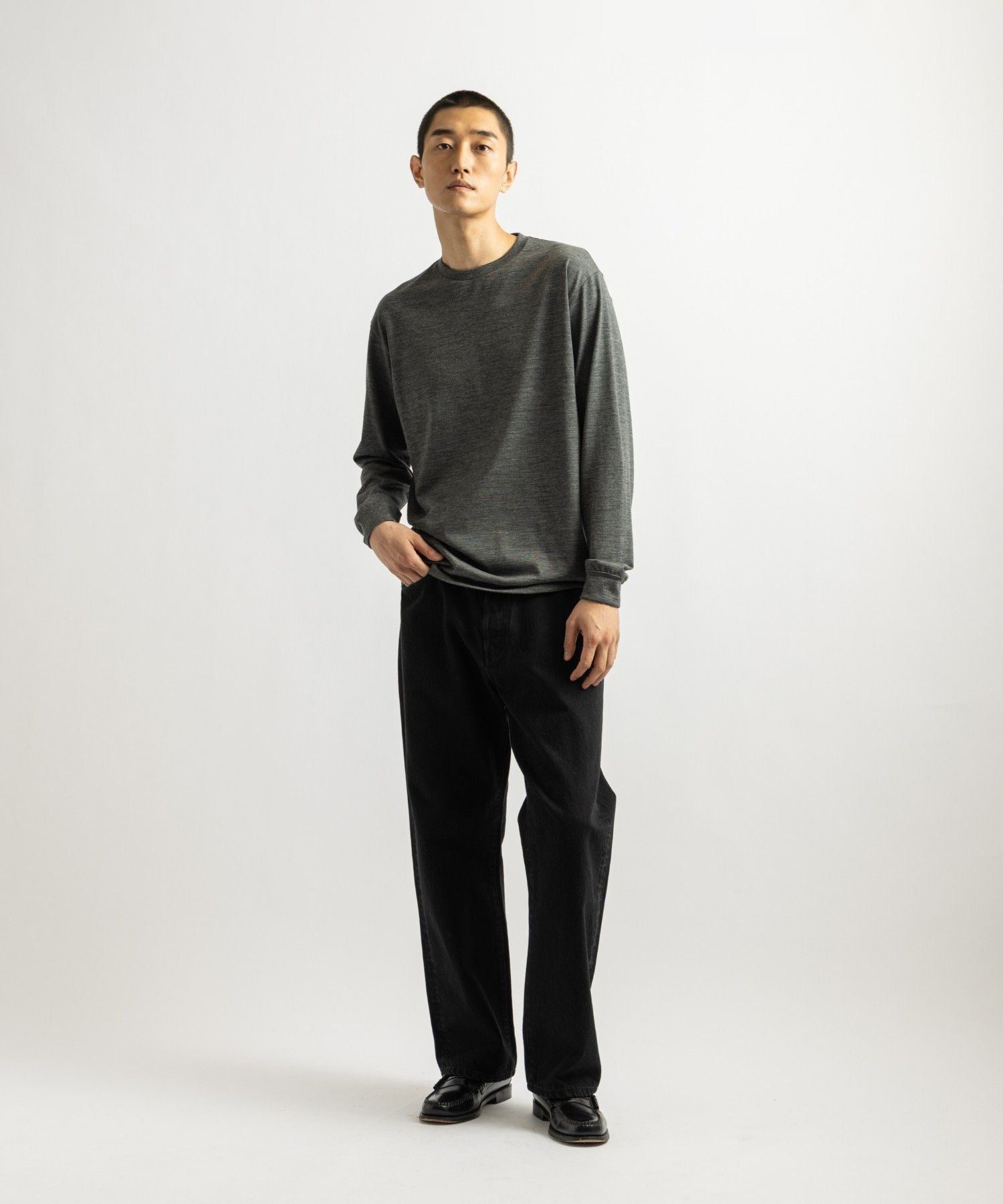 M.Y.O.B NYC カットソー Lightweight Wool LS T-Shirt | Saturdays NYC Japan