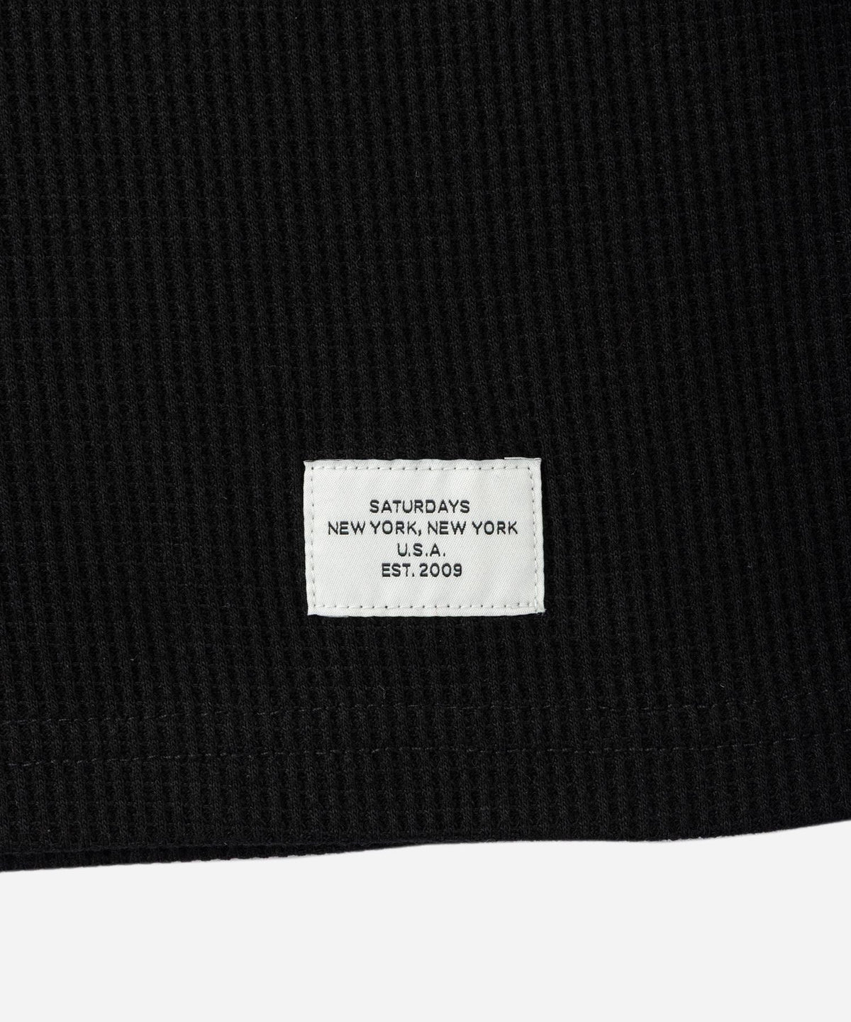 Alex Waffle Henley Neck Top