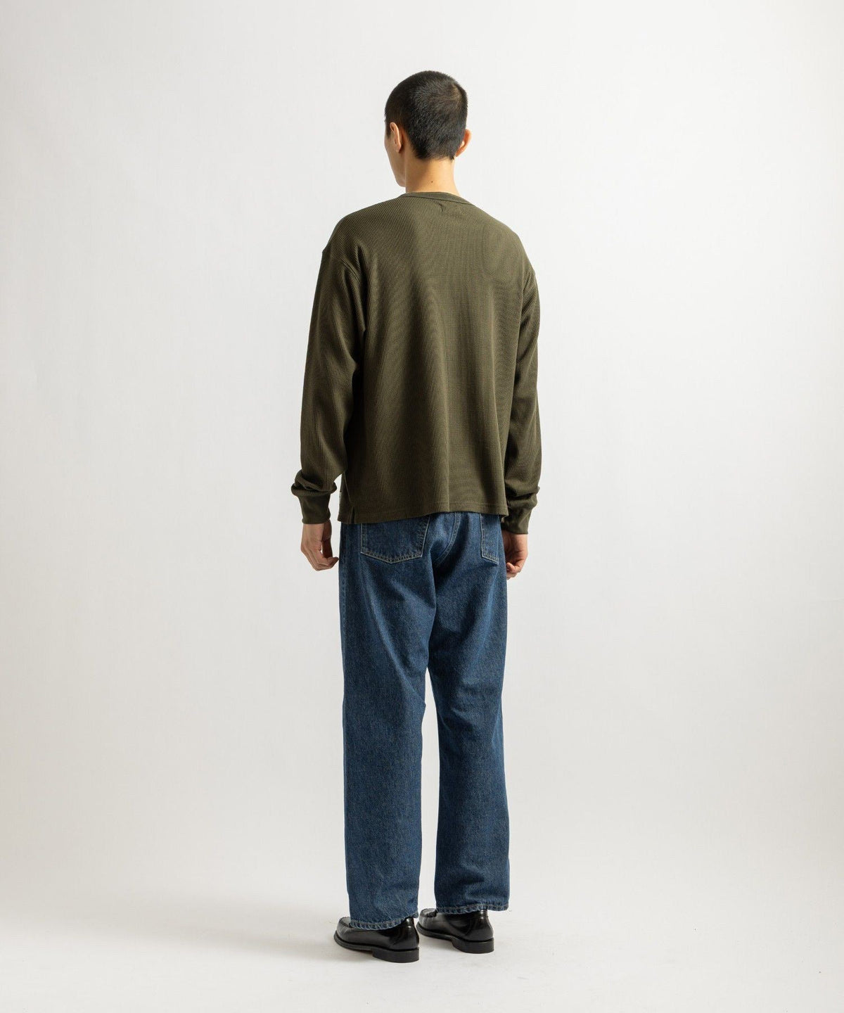 Alex Waffle Henley Neck Top