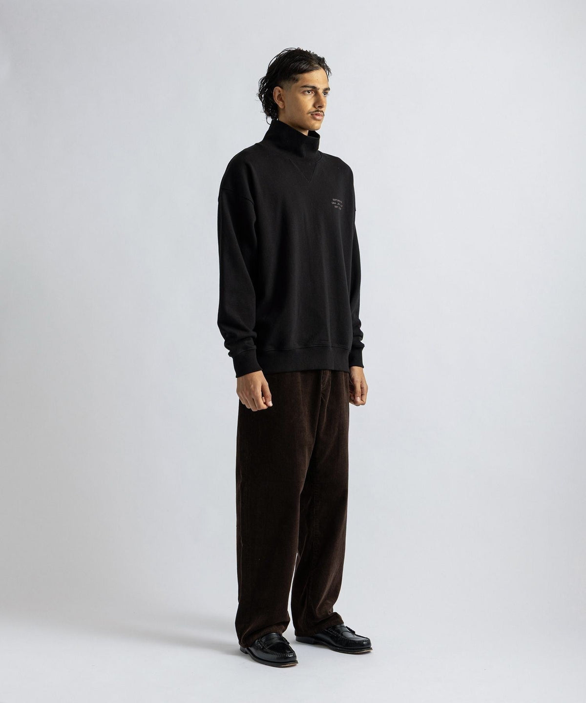 International Mock Neck Sweatshirt