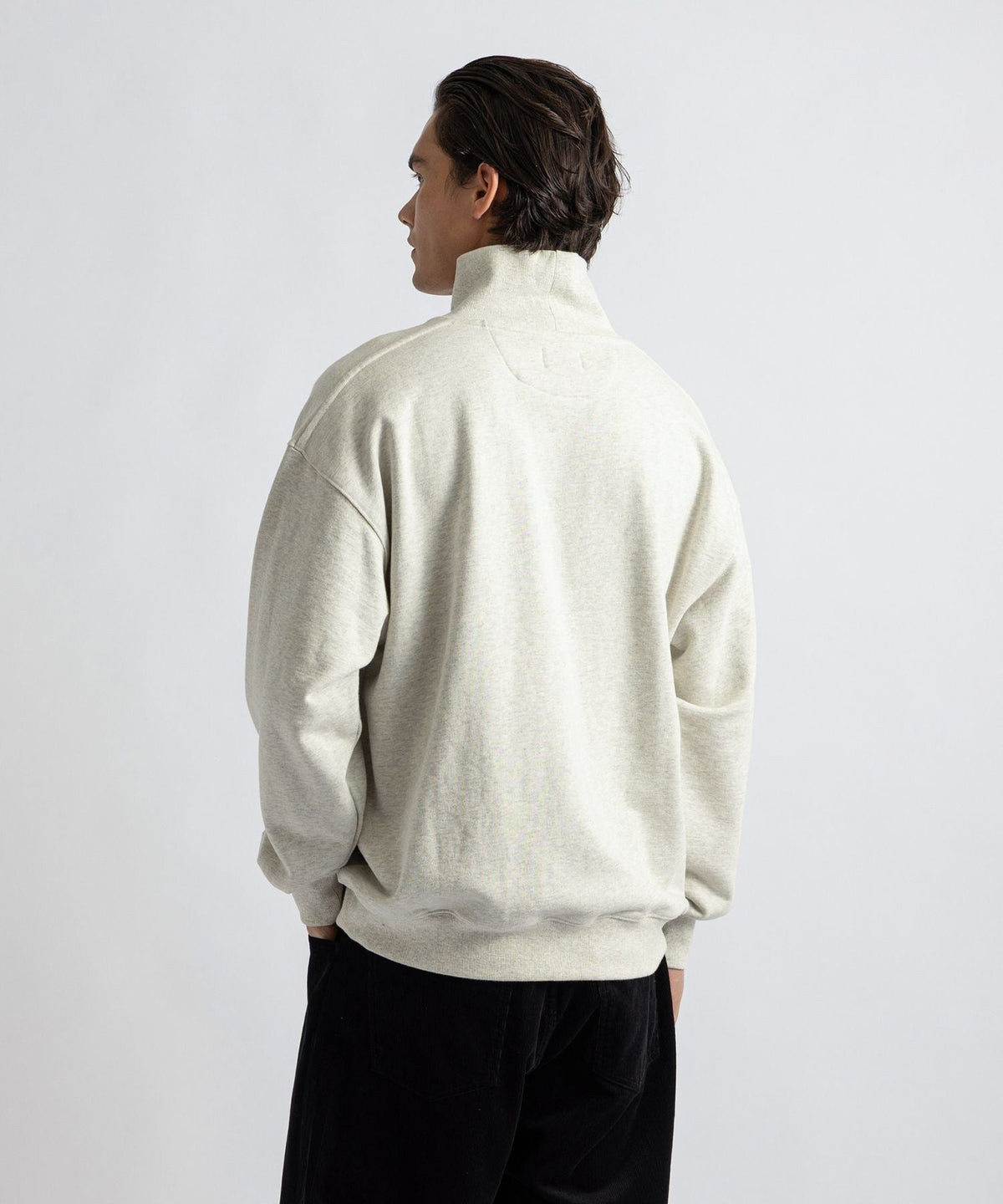 International Mock Neck Sweatshirt