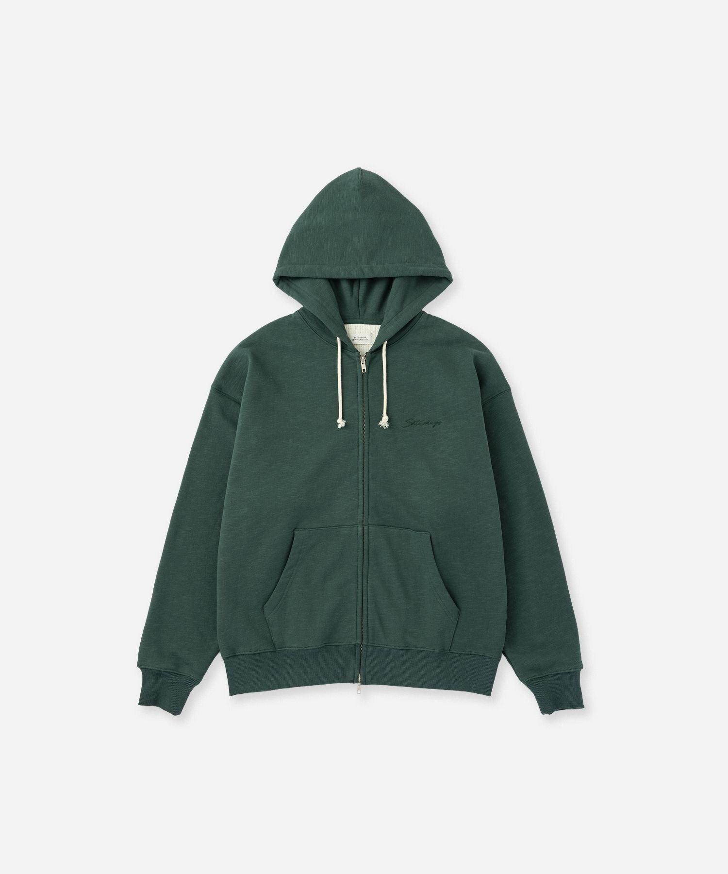 Canal Waffle Lined Zip Hoodie | Saturdays NYC Japan