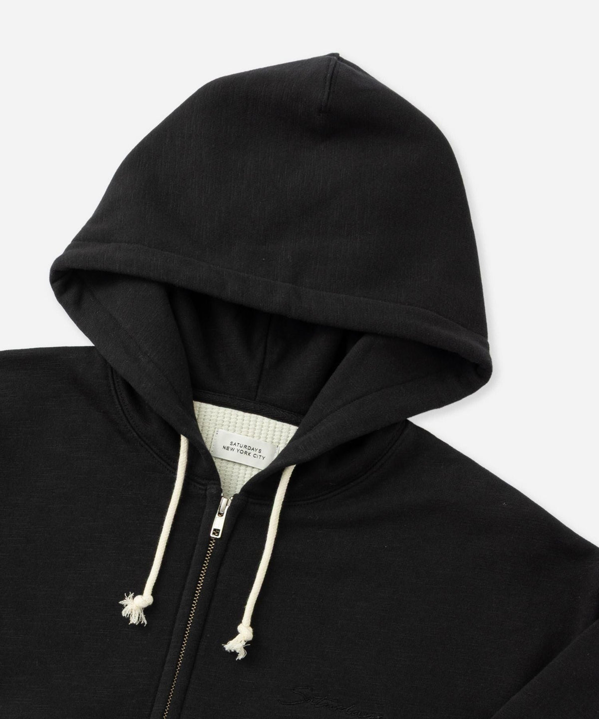 Canal Waffle Lined Zip Hoodie