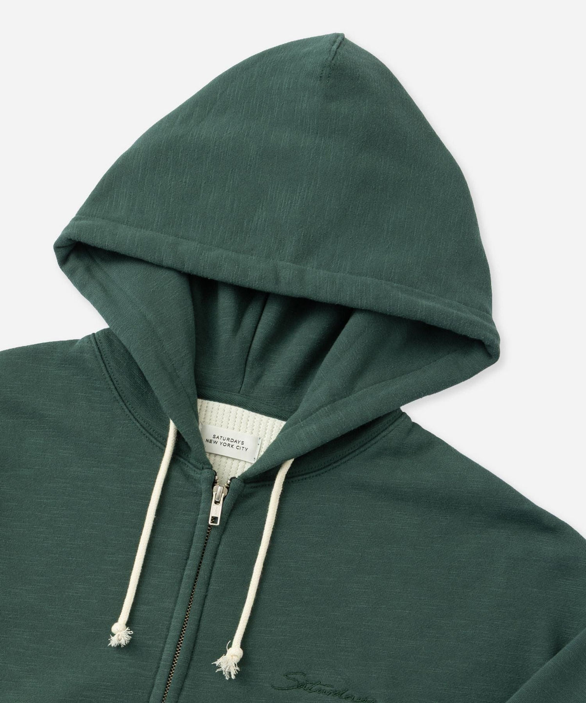 Canal Waffle Lined Zip Hoodie