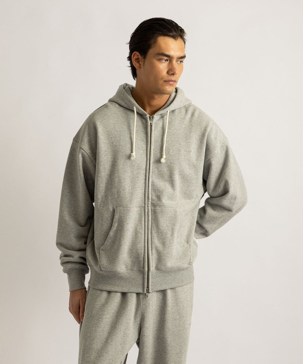 Canal Waffle Lined Zip Hoodie