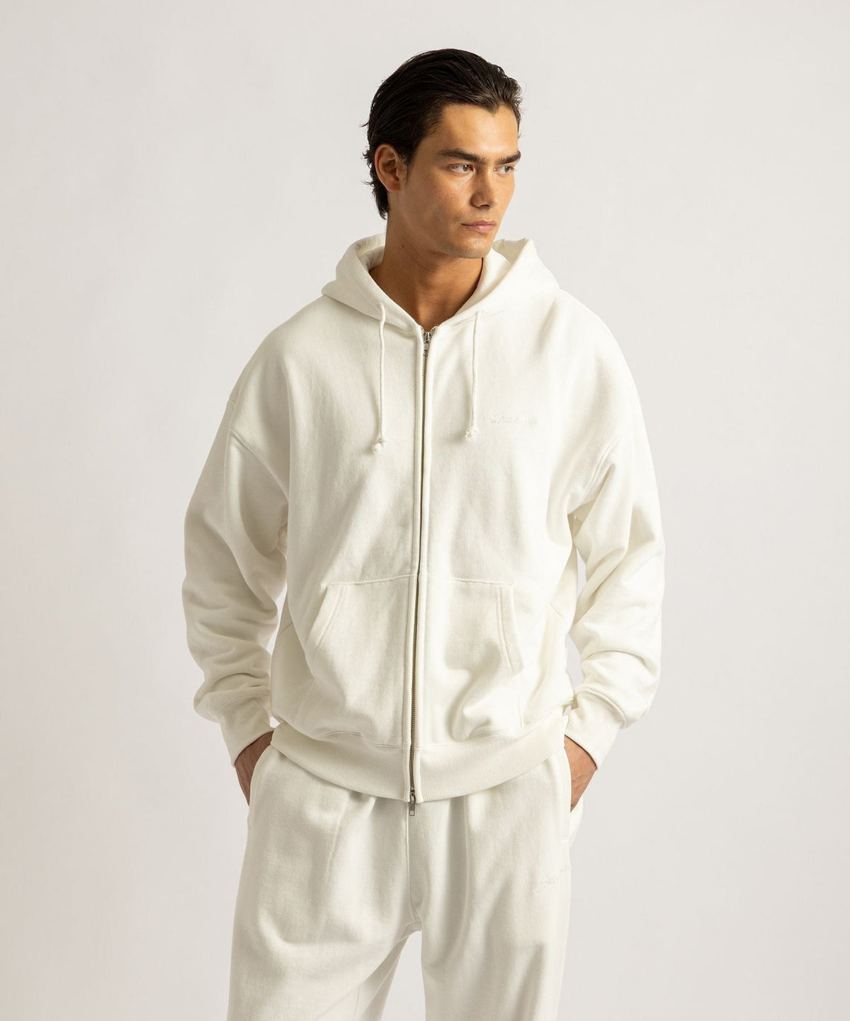 Canal Waffle Lined Zip Hoodie