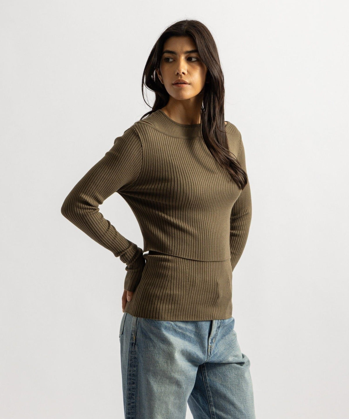 Corinne Double Layer Knit | WOMEN
