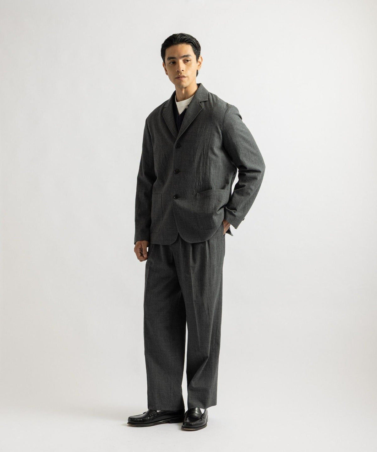George Wool Two Tuck Pant