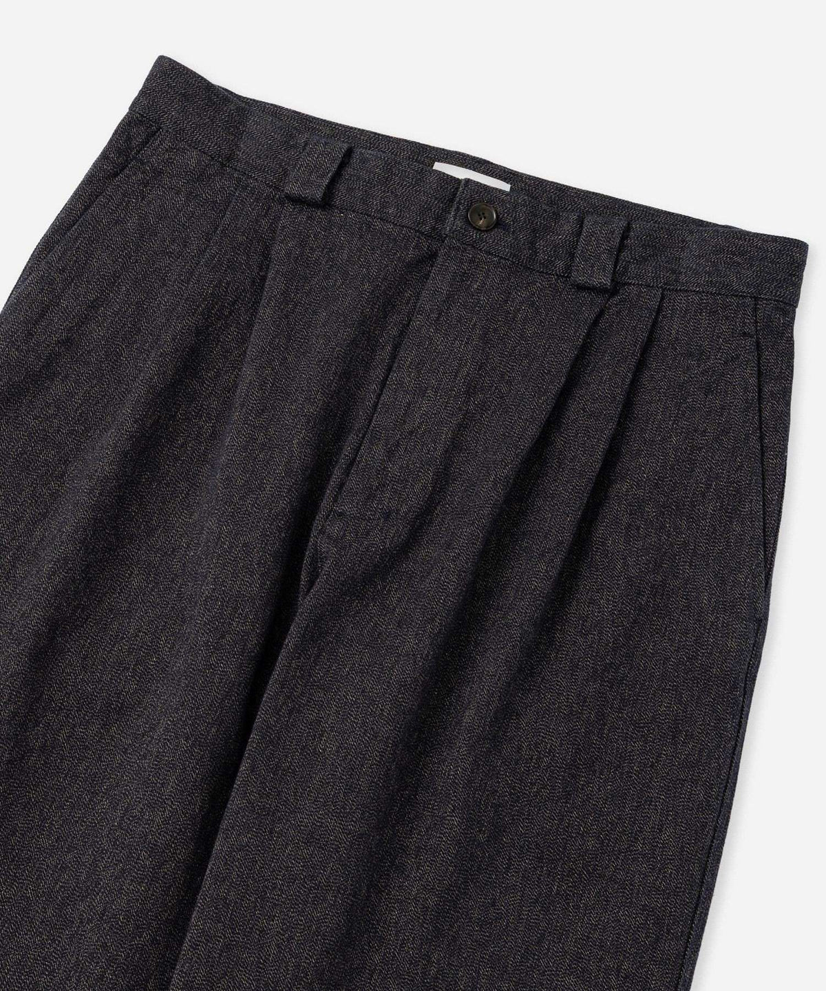 George Wide Melange Two Tuck Pant