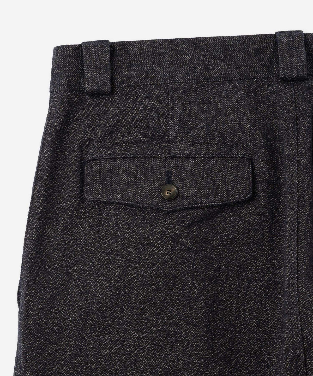 George Wide Melange Two Tuck Pant