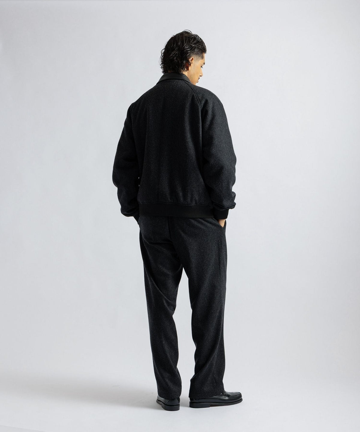 George Two Tuck Tweed Pants