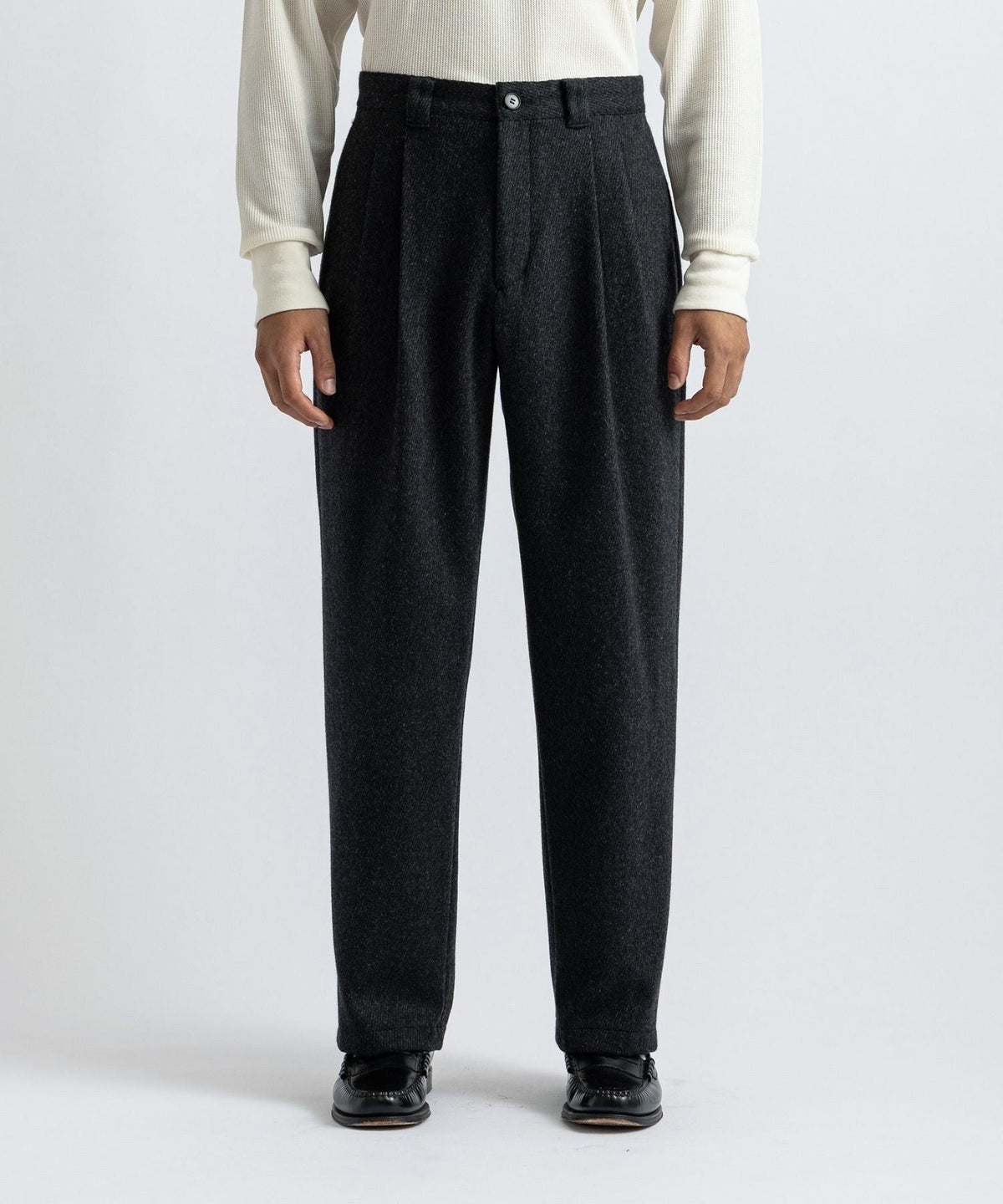 George Two Tuck Tweed Pants