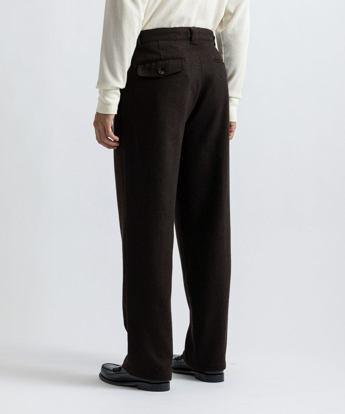 George Two Tuck Tweed Pants