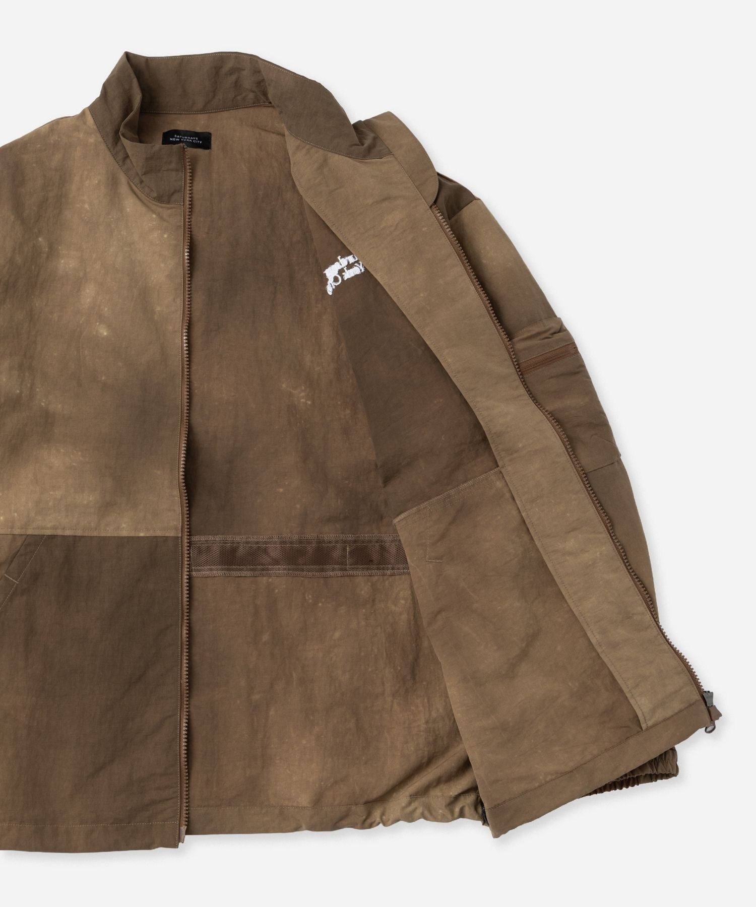 Marble Dyed Zip Blouson