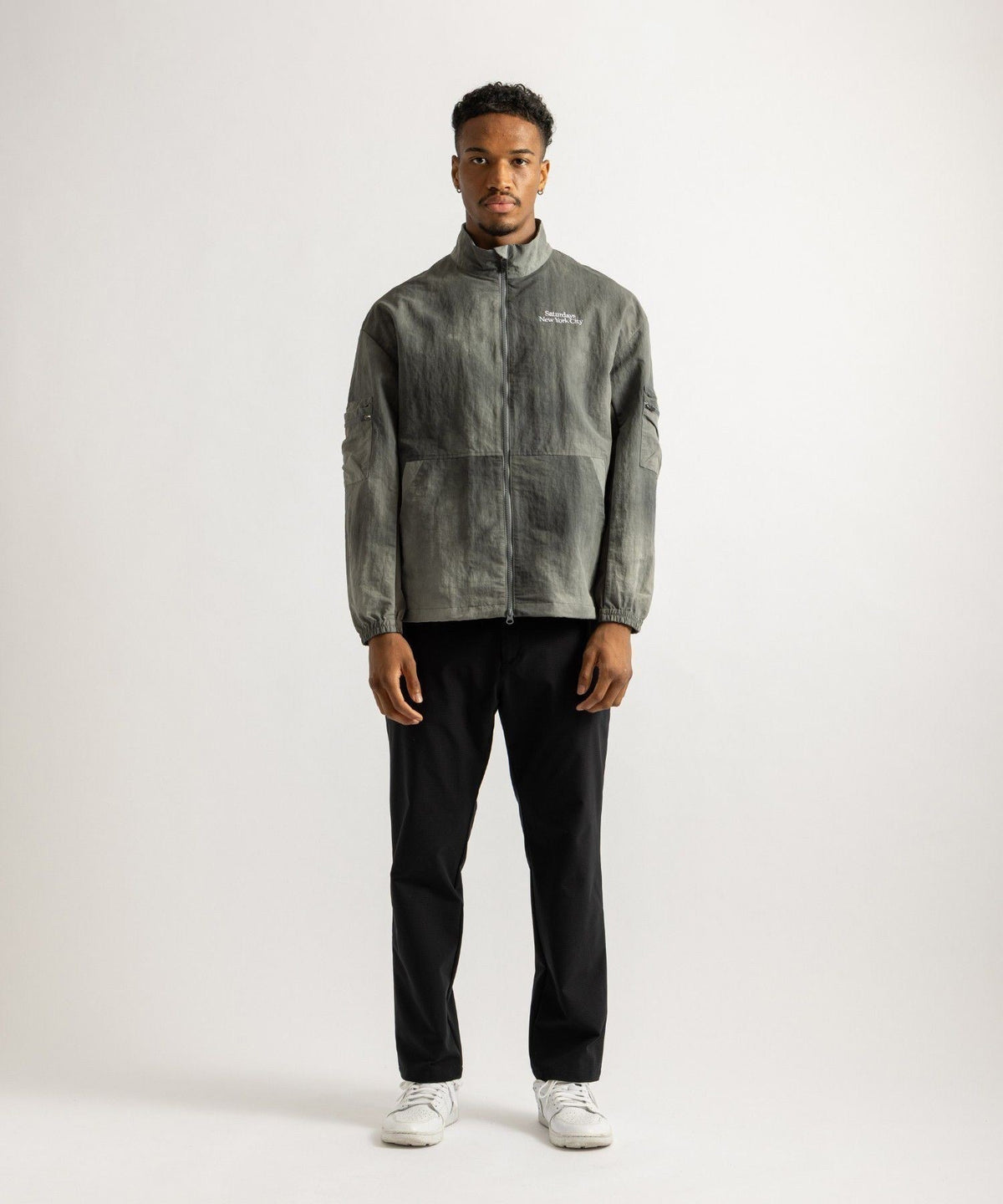 Marble Dyed Zip Blouson