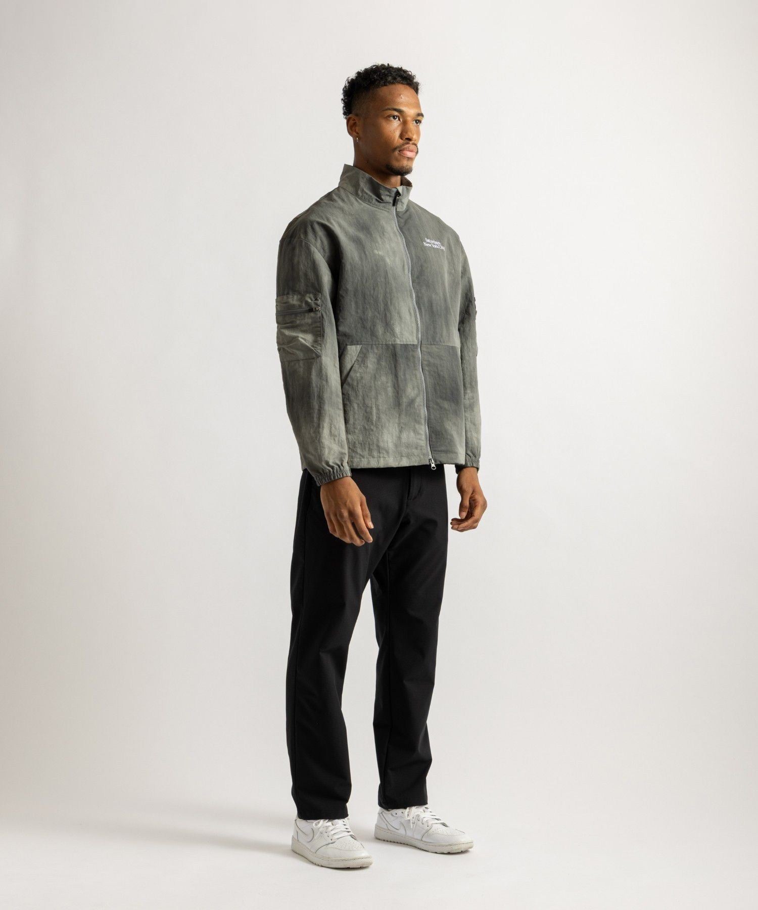 Marble Dyed Zip Blouson
