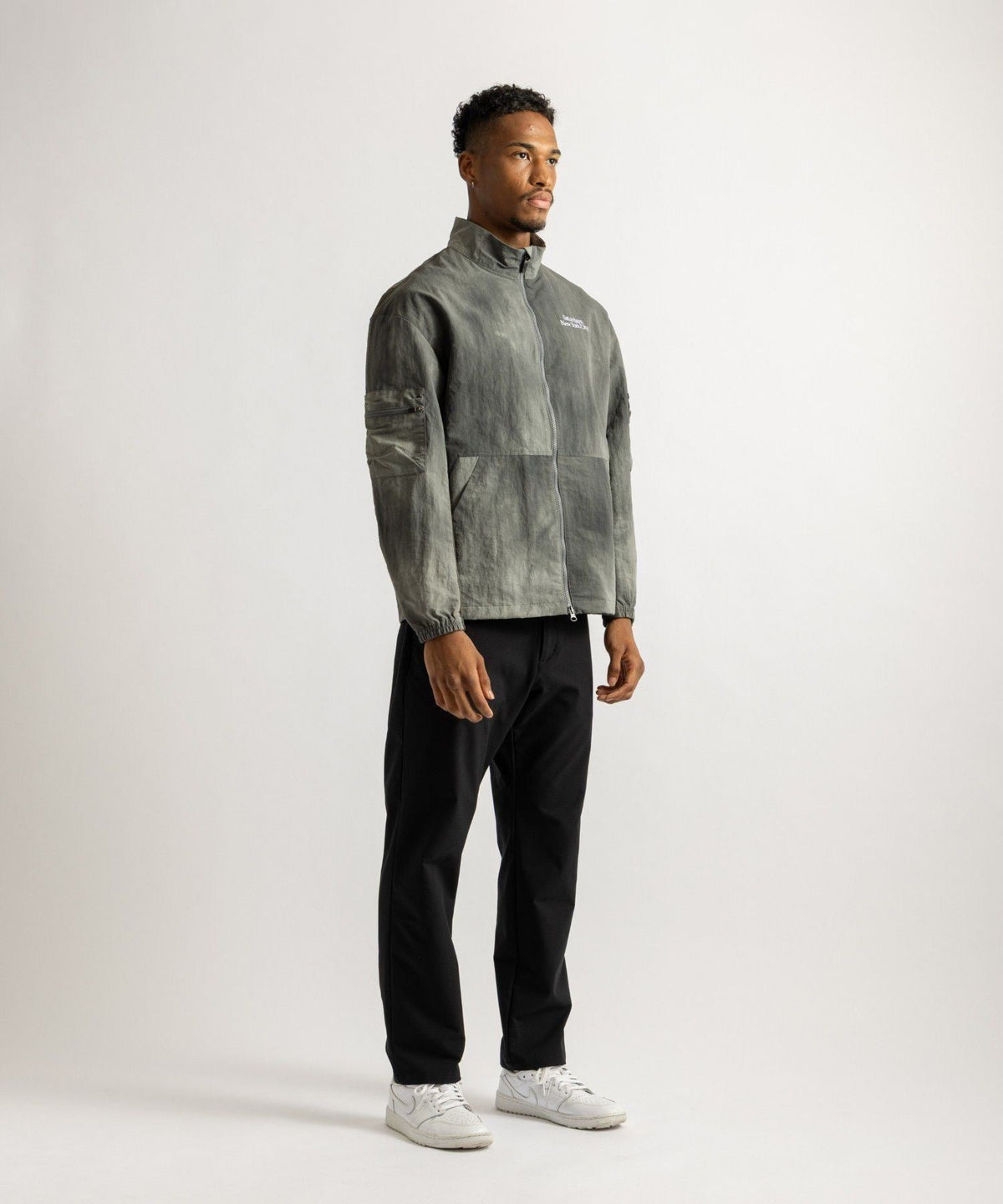 Marble Dyed Zip Blouson