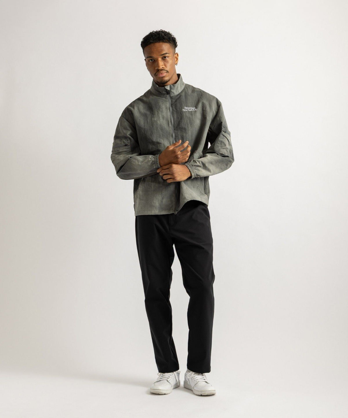 Marble Dyed Zip Blouson