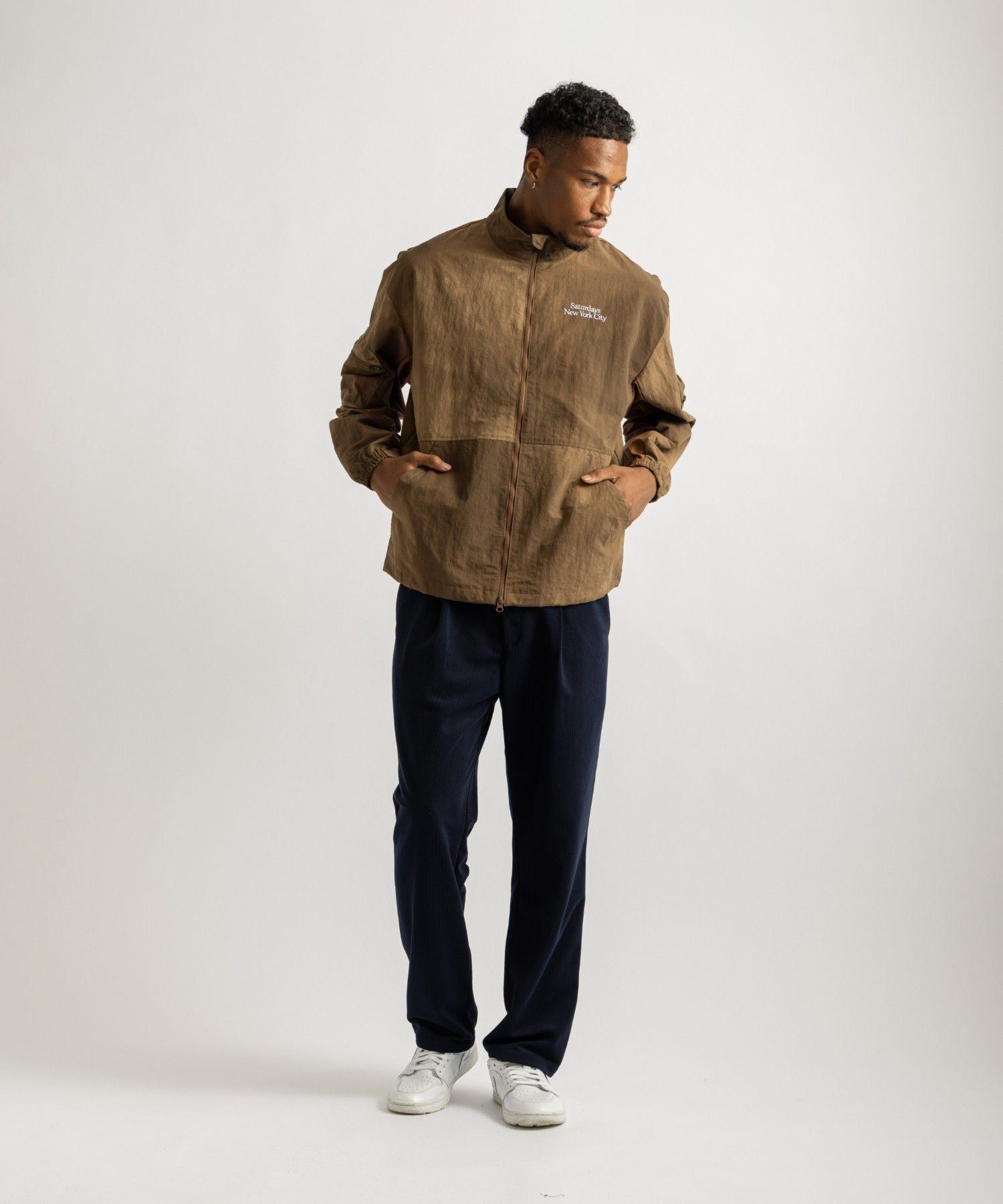 Marble Dyed Zip Blouson
