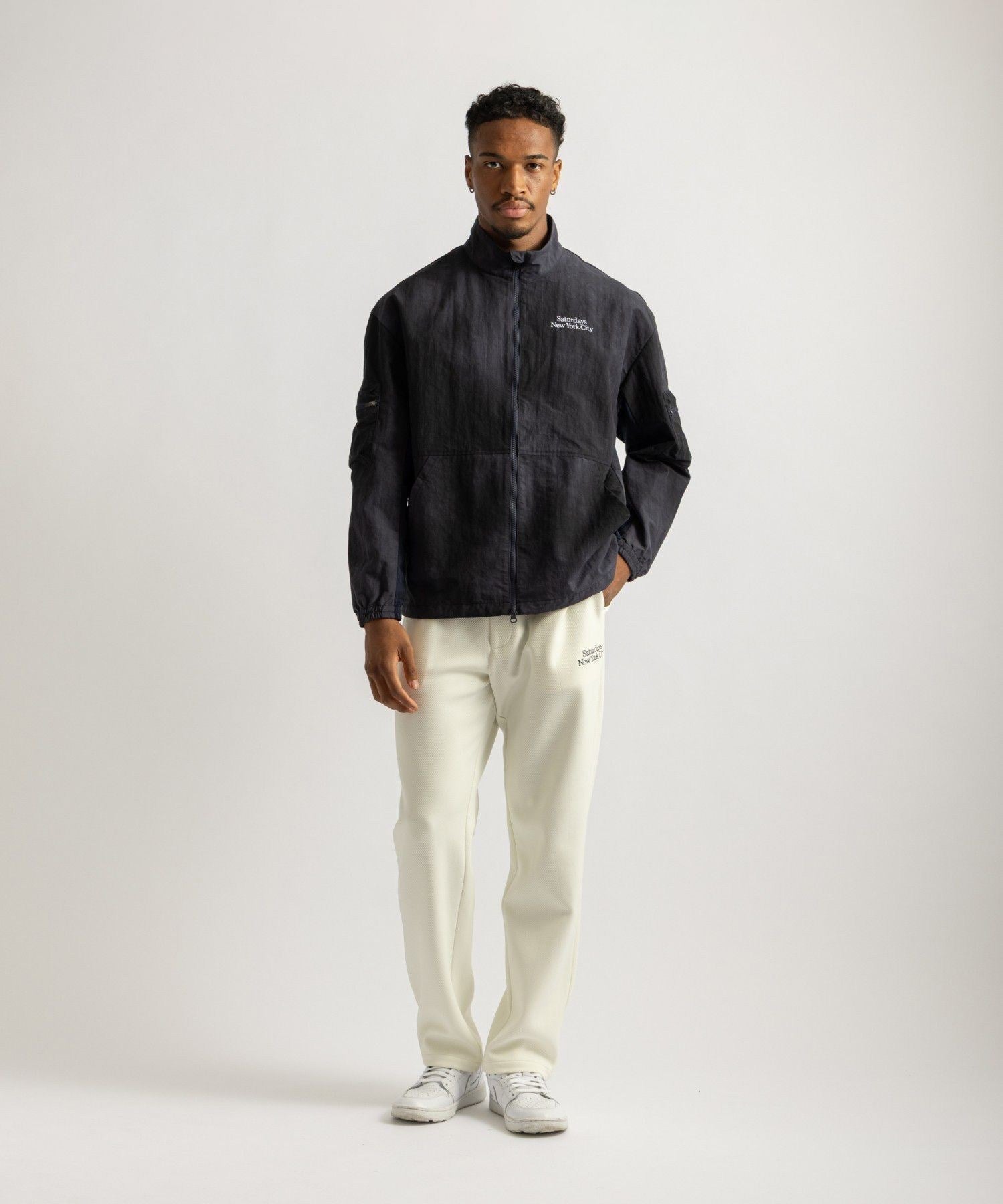 Marble Dyed Zip Blouson