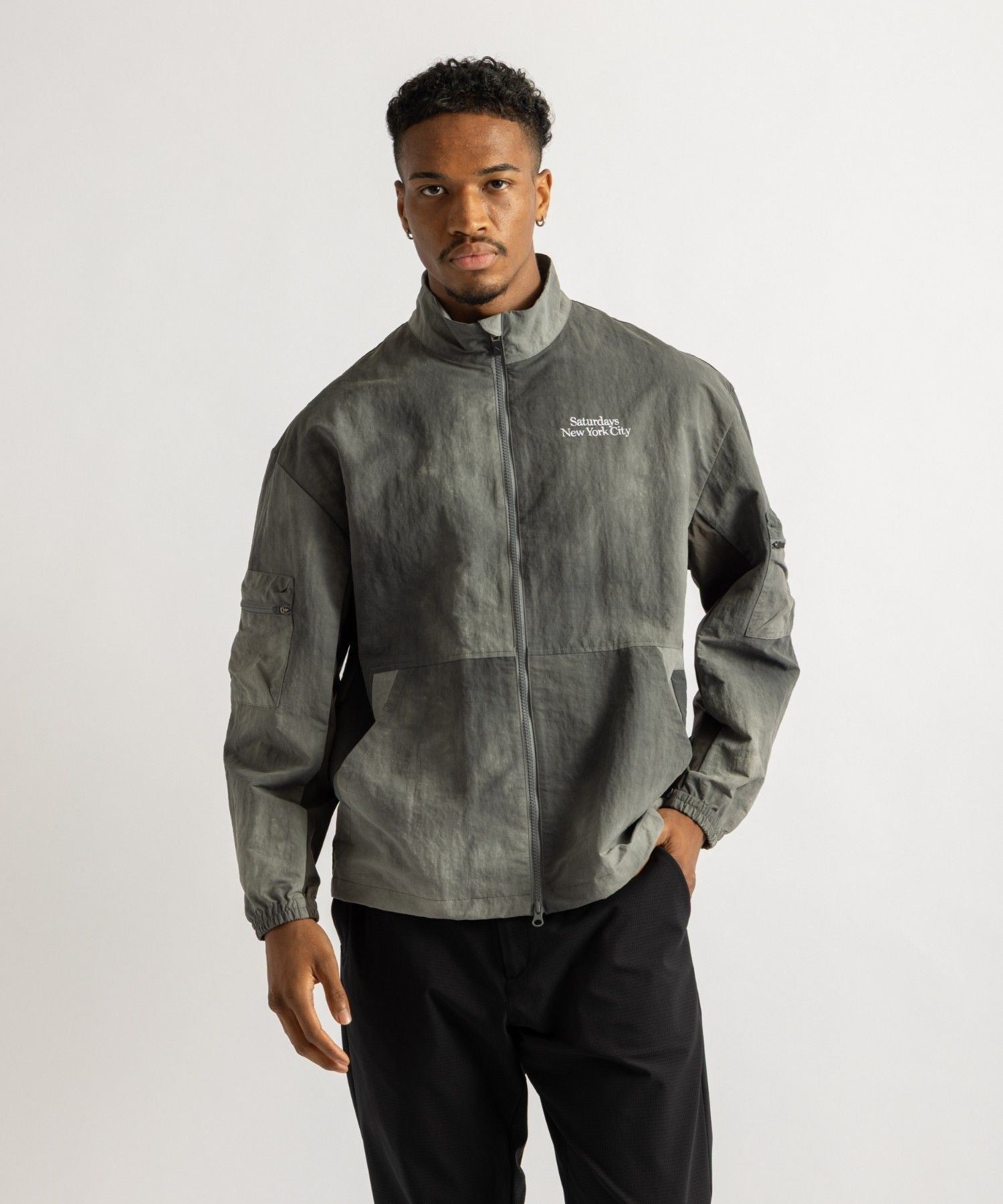Marble Dyed Zip Blouson